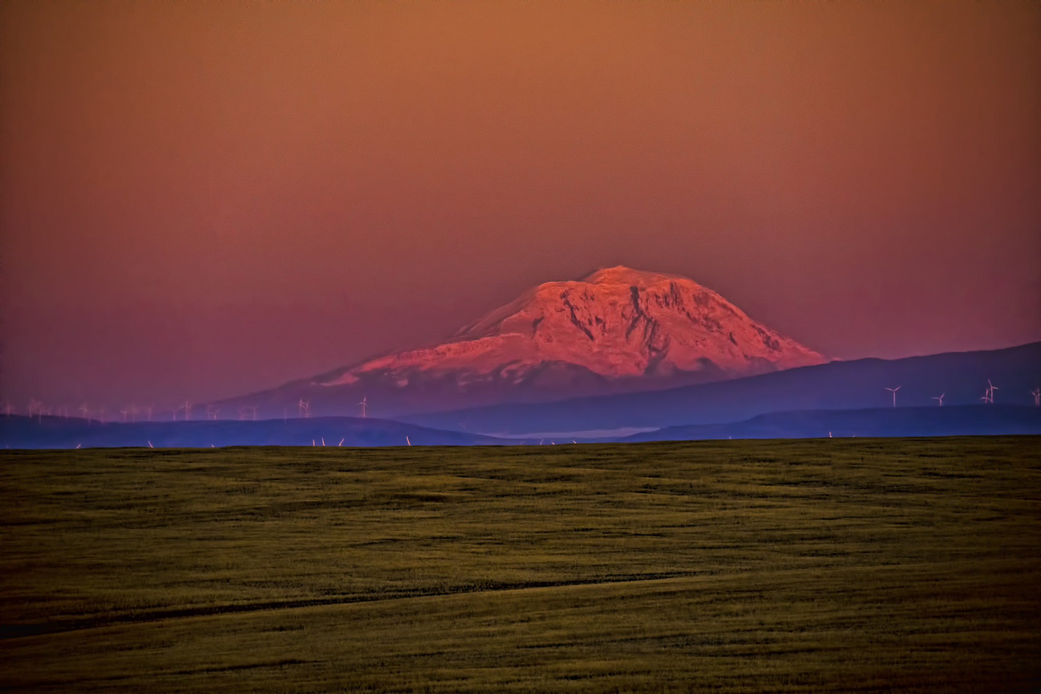 Pentax K-1 + Sigma sample photo. Mt adams sunrise photography
