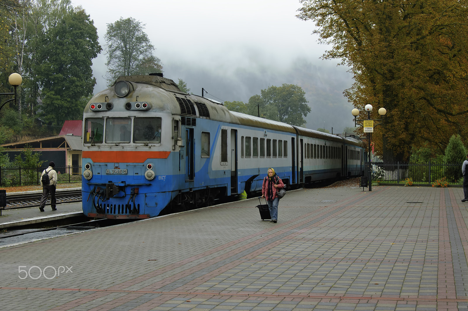 Nikon D40 sample photo. Train in yaremche photography