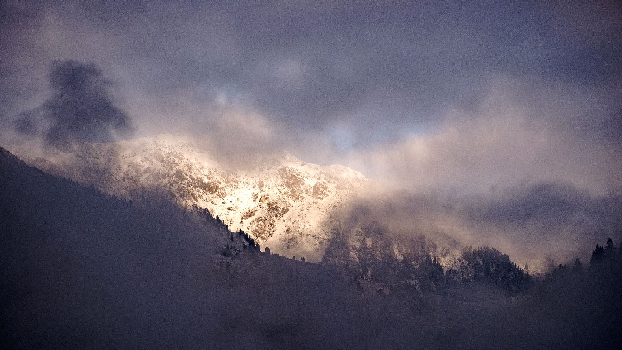 Fujifilm X-E2 + Fujifilm XC 50-230mm F4.5-6.7 OIS sample photo. First snow? photography