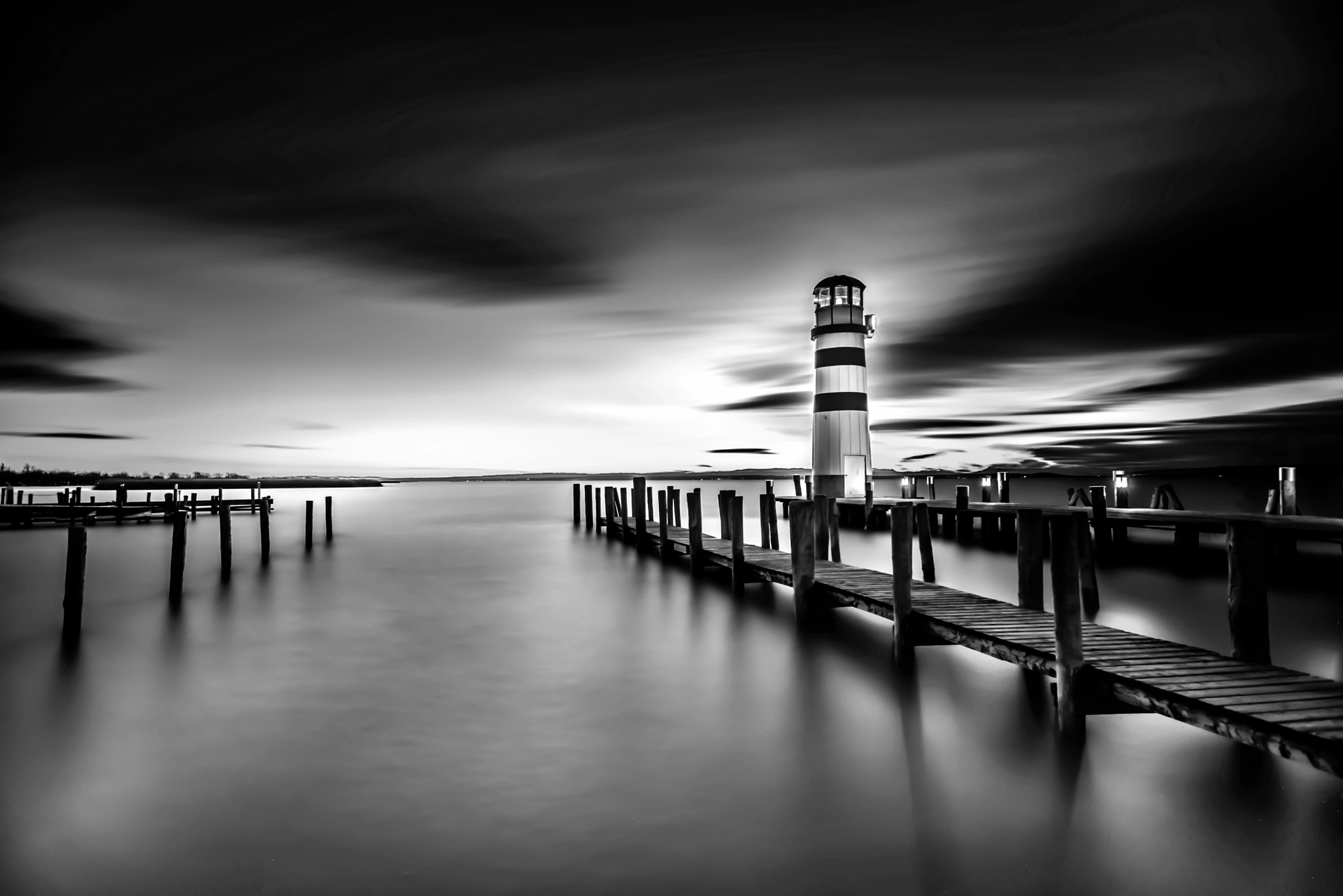 Nikon D610 + Nikon AF Nikkor 20mm F2.8D sample photo. Lighthouse without colors photography