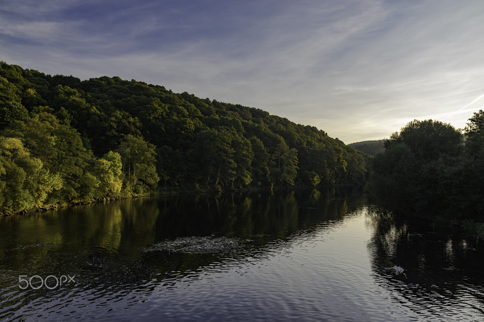 Pentax K-3 II sample photo. Evening in the river miño photography