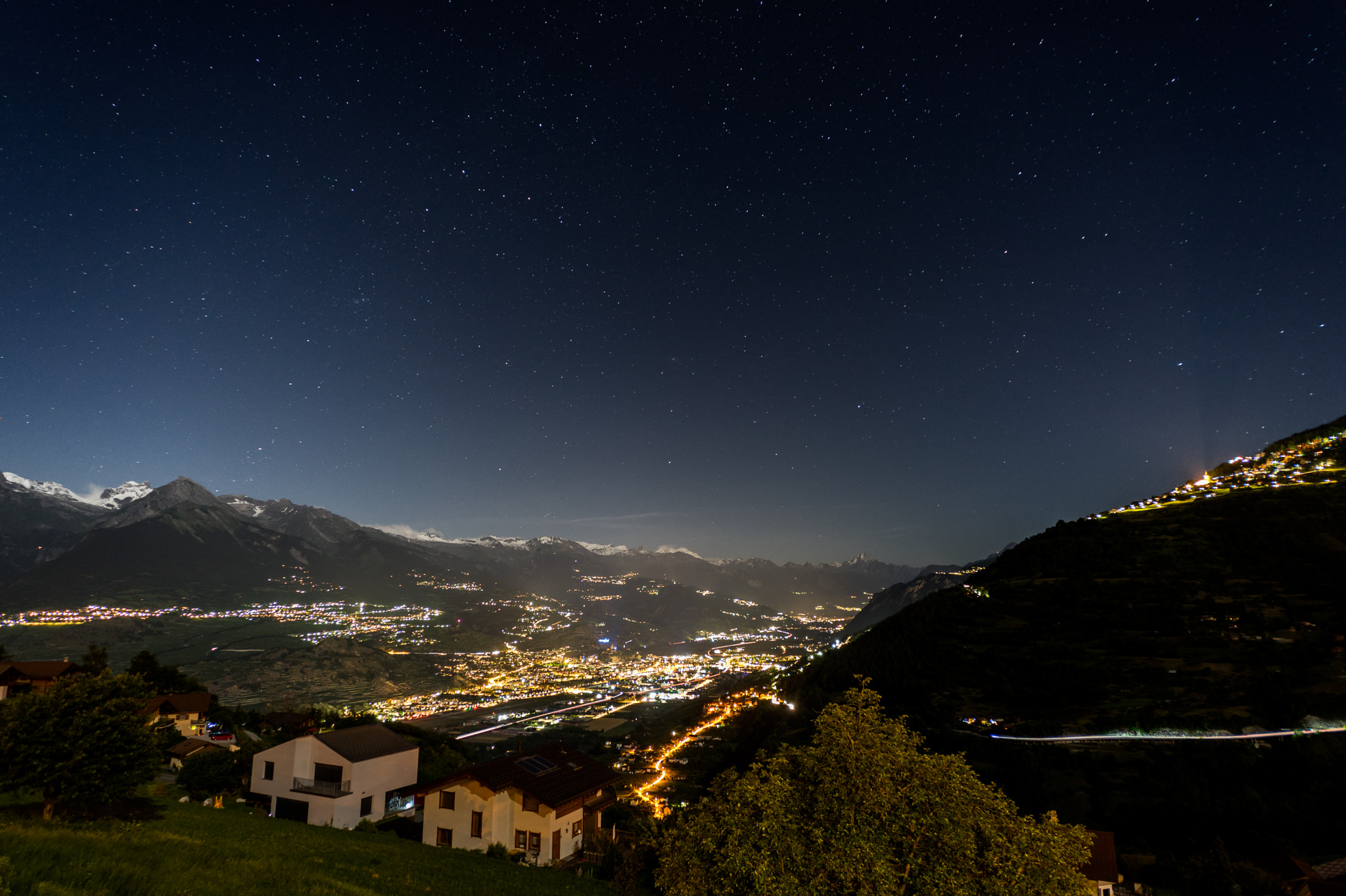 Sony a7 II sample photo. Sion by night photography
