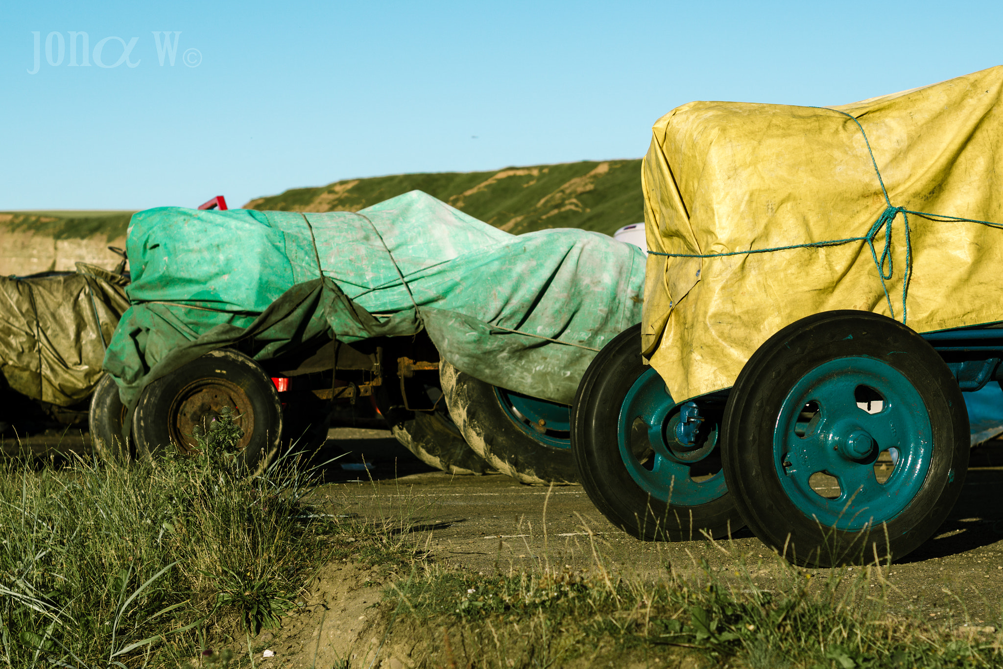 E 50mm F0 sample photo. Saltburn - old tractors photography