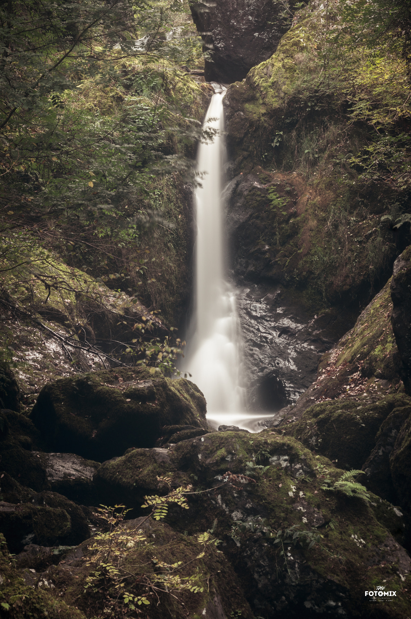 Sony SLT-A55 (SLT-A55V) + Sigma 70-300mm F4-5.6 DL Macro sample photo. Devil's glen waterfall photography