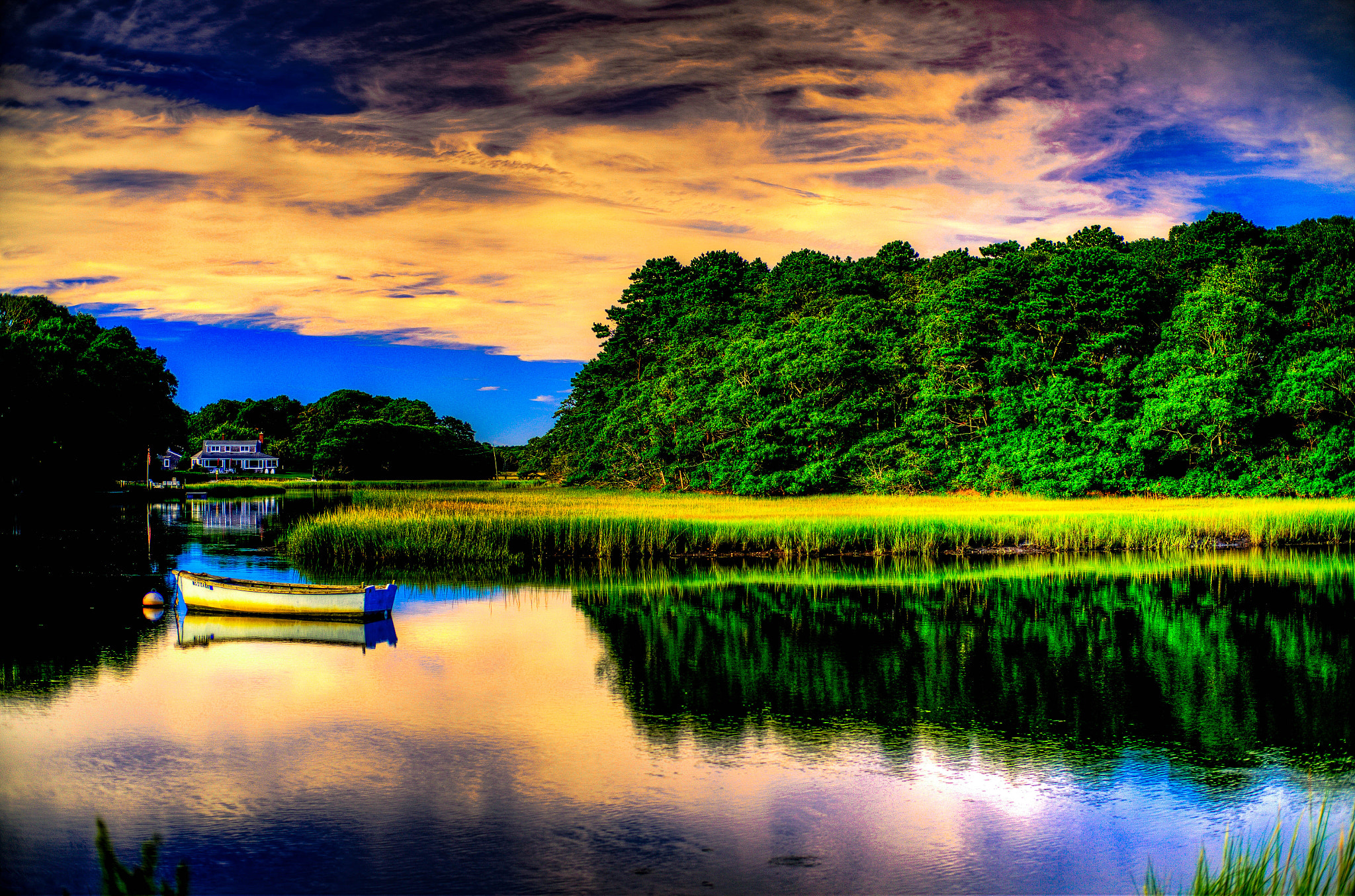 Fujifilm X-E1 sample photo. House on the river! photography