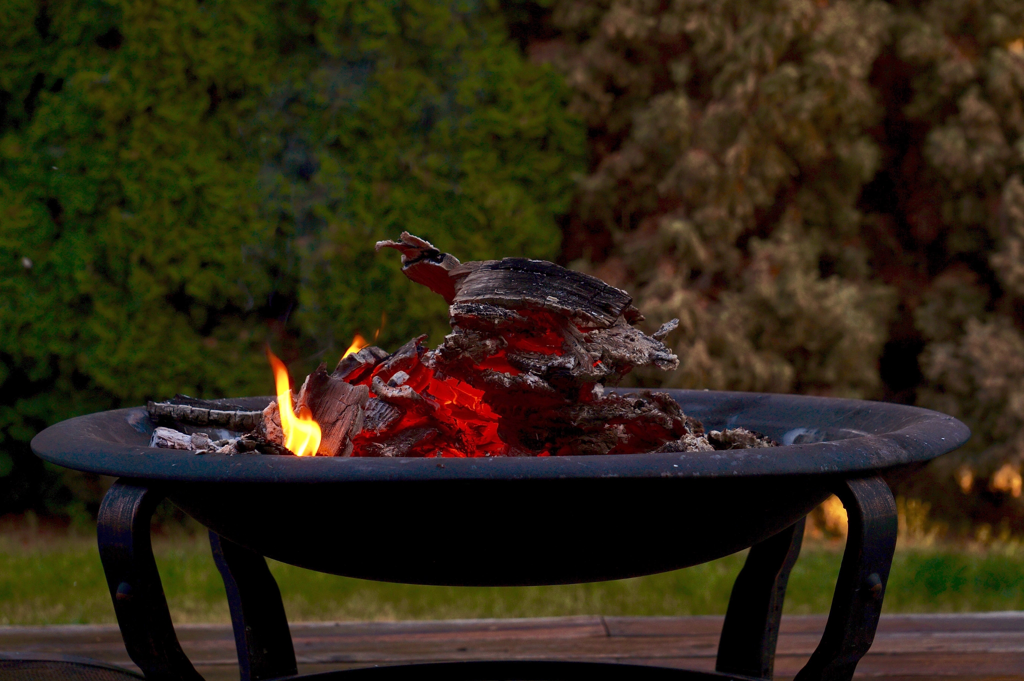 Sony E 55-210mm F4.5-6.3 OSS sample photo. Fire pit photography