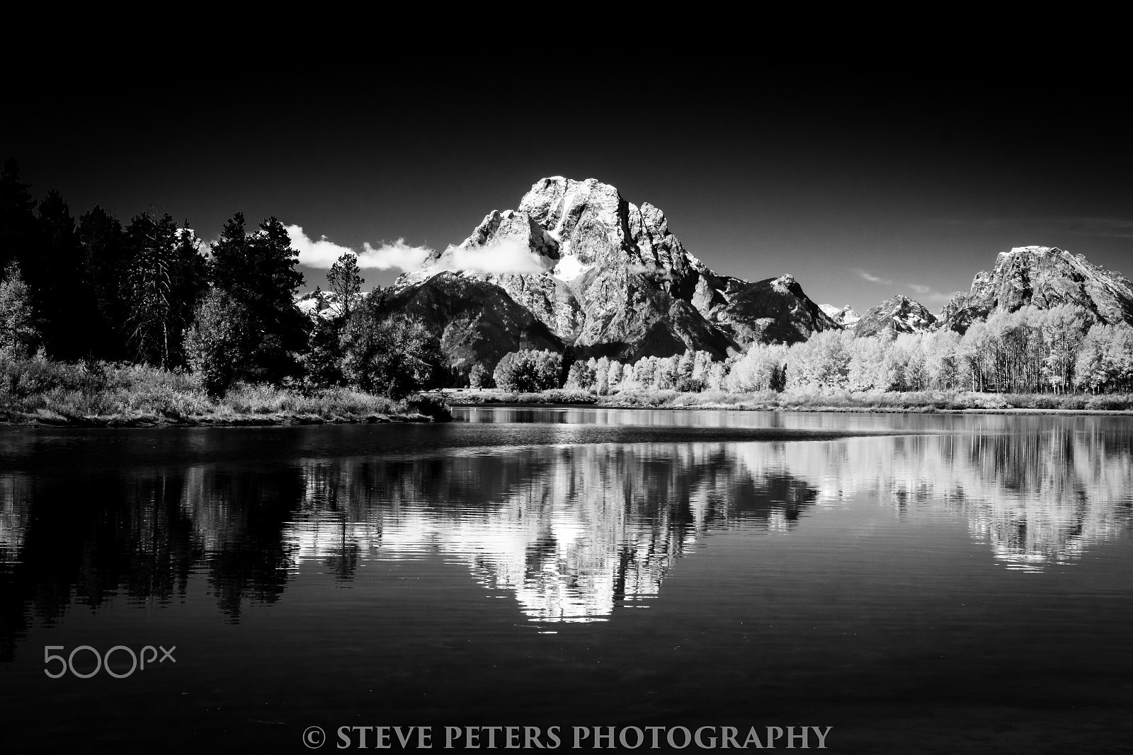 Sony SLT-A77 sample photo. Mount moran b&w photography