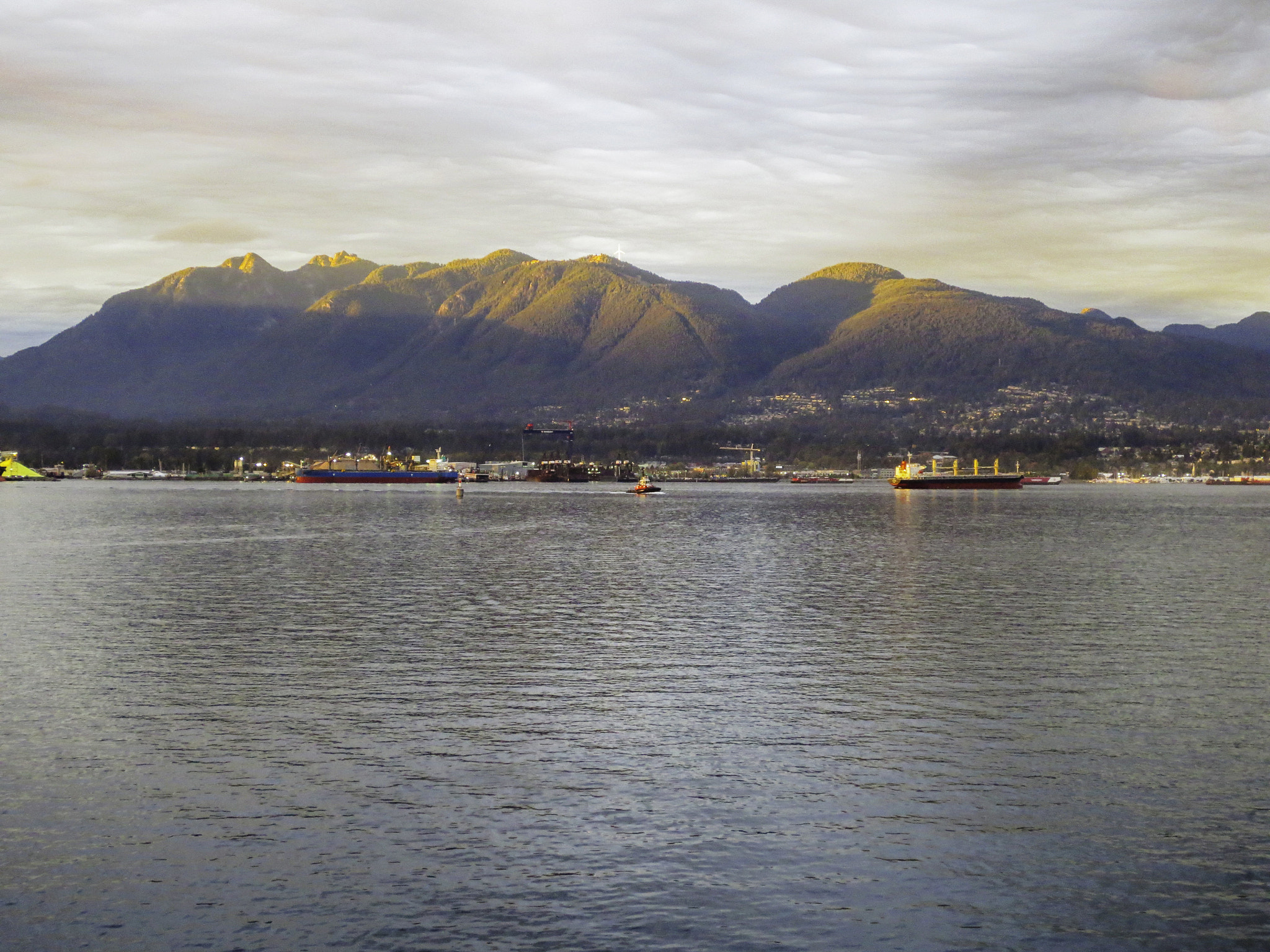 Canon POWERSHOT ELPH 320 HS sample photo. North vancouver just before sunset photography
