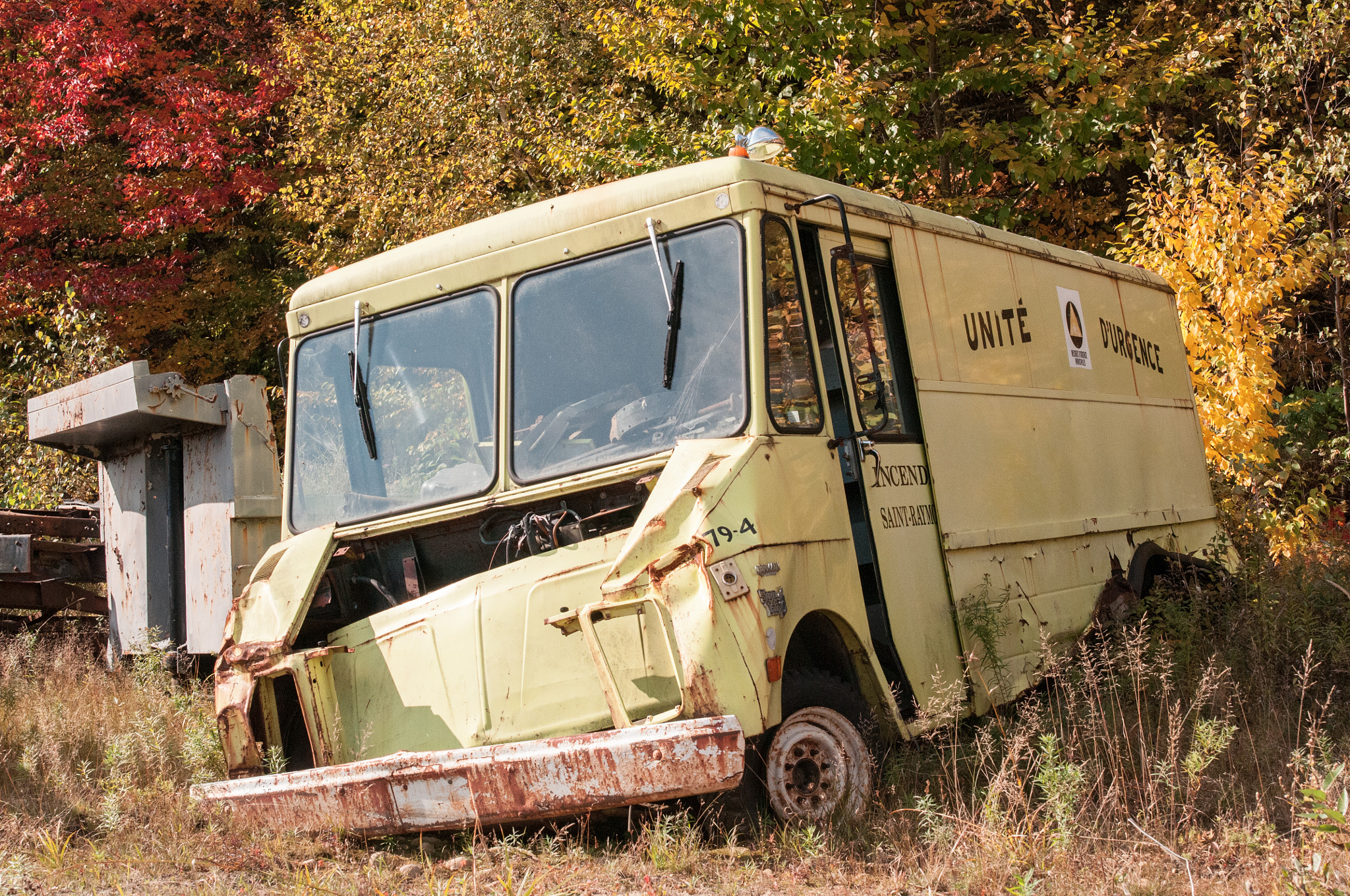 Nikon D300S + Samyang 35mm F1.4 AS UMC sample photo. Ambulance truck from the 50's photography