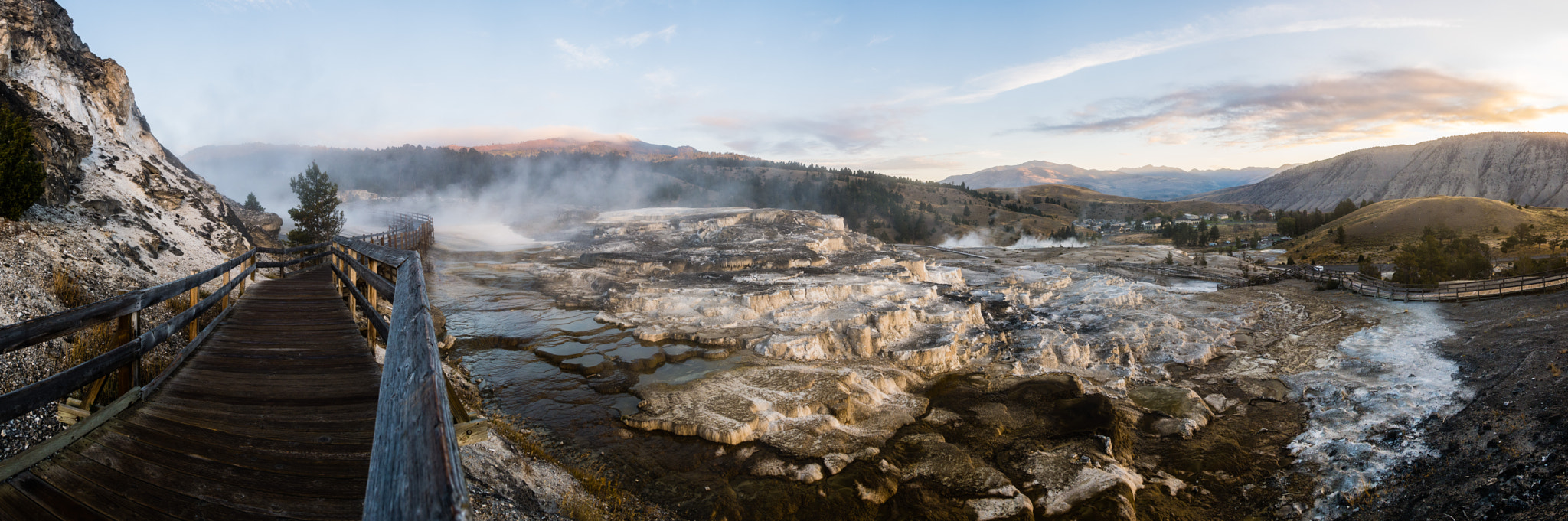 Panasonic Lumix DMC-GX7 sample photo. Mammoth hotsprings photography