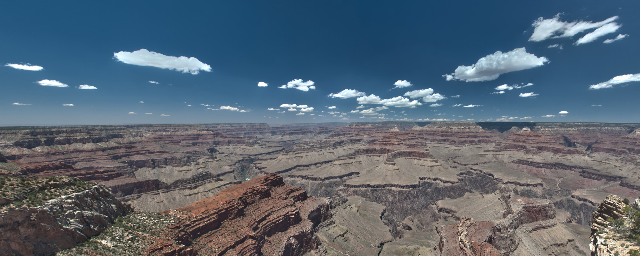 Nikon D70s sample photo. Grand canyon with puffy clouds photography