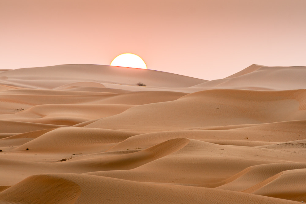 Canon EF 70-300mm F4-5.6 IS USM sample photo. Sunset at liwa photography