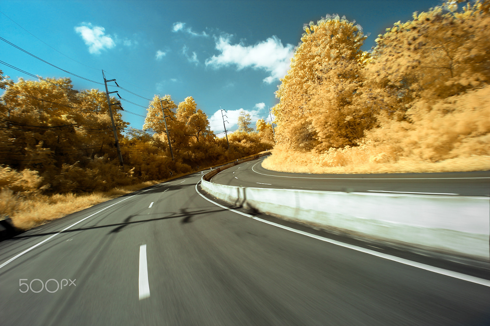 Canon EOS M sample photo. Road in the autumn forest photography