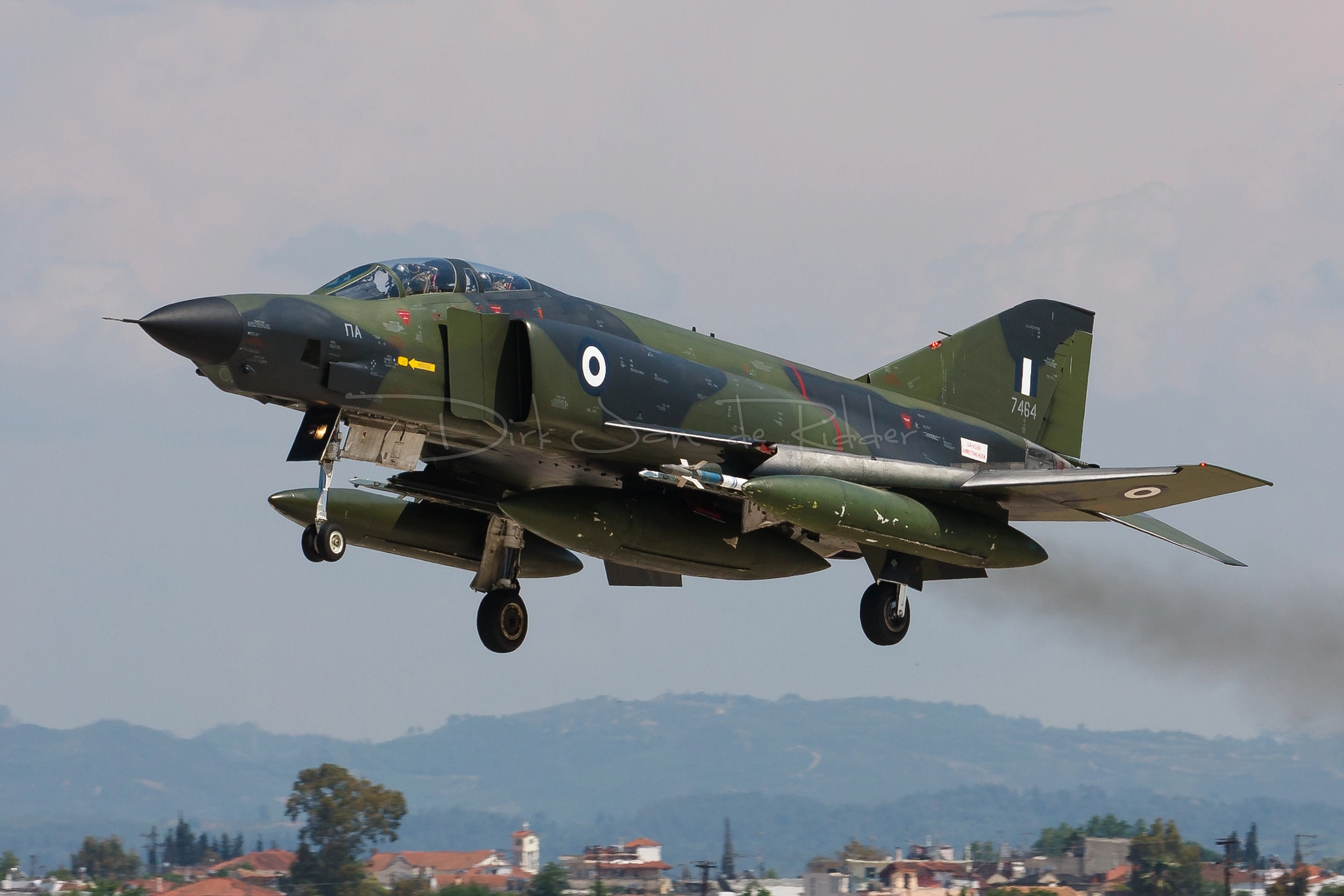 Canon EF 70-200mm F2.8L USM sample photo. Hellenic air force rf-4e phantom ii 7464 photography