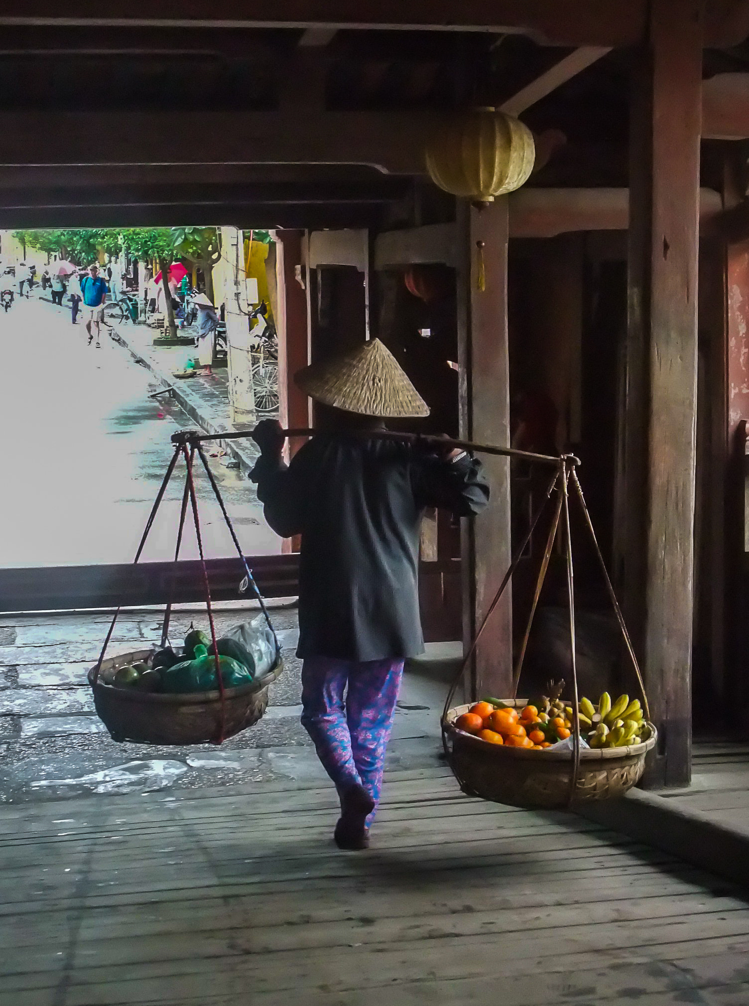 Fujifilm FinePix F100fd sample photo. Covered bridge, hoi an, vietnam photography