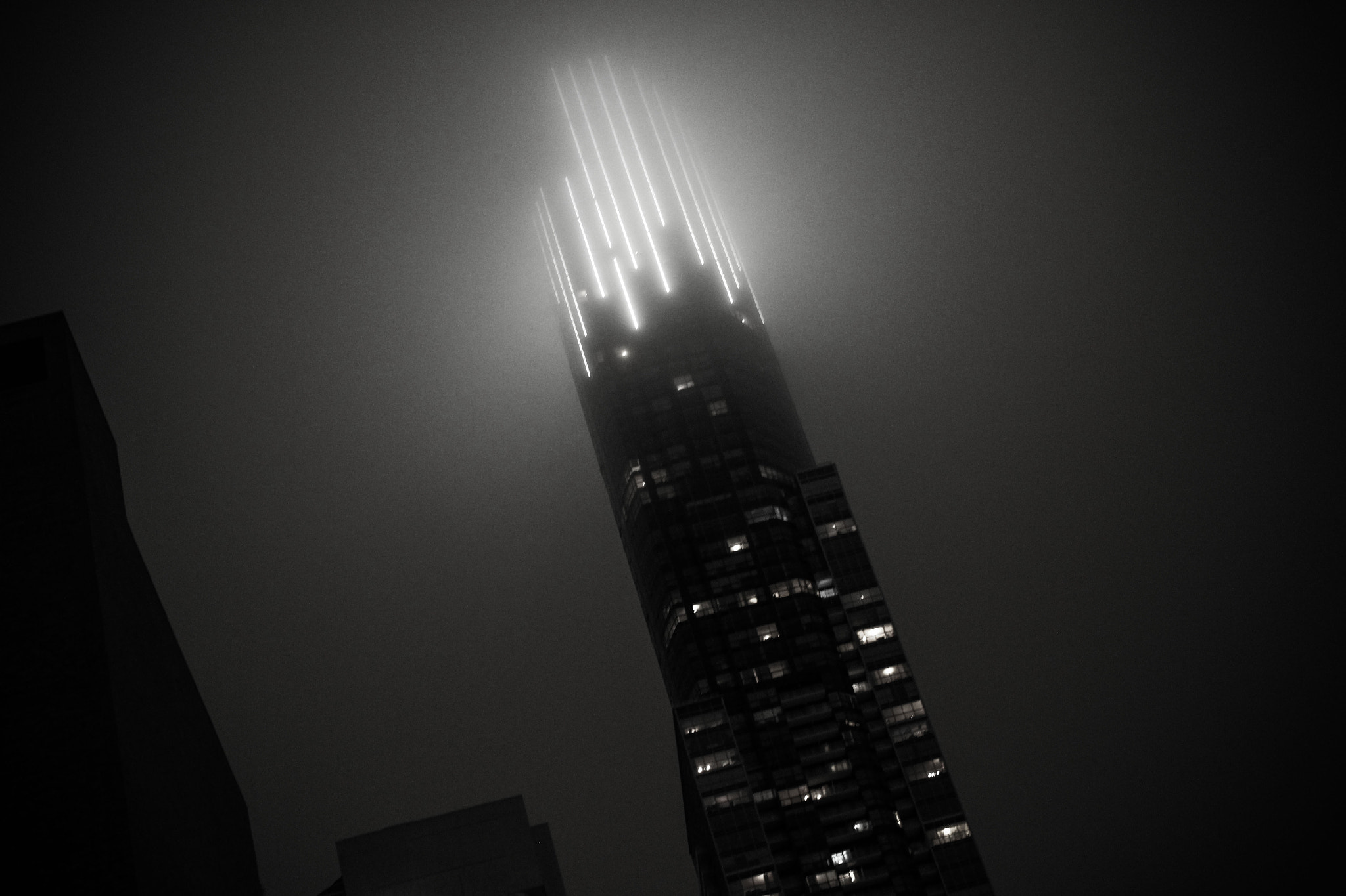 Canon EF 40mm F2.8 STM sample photo. Light the sky - nuit blanche photography