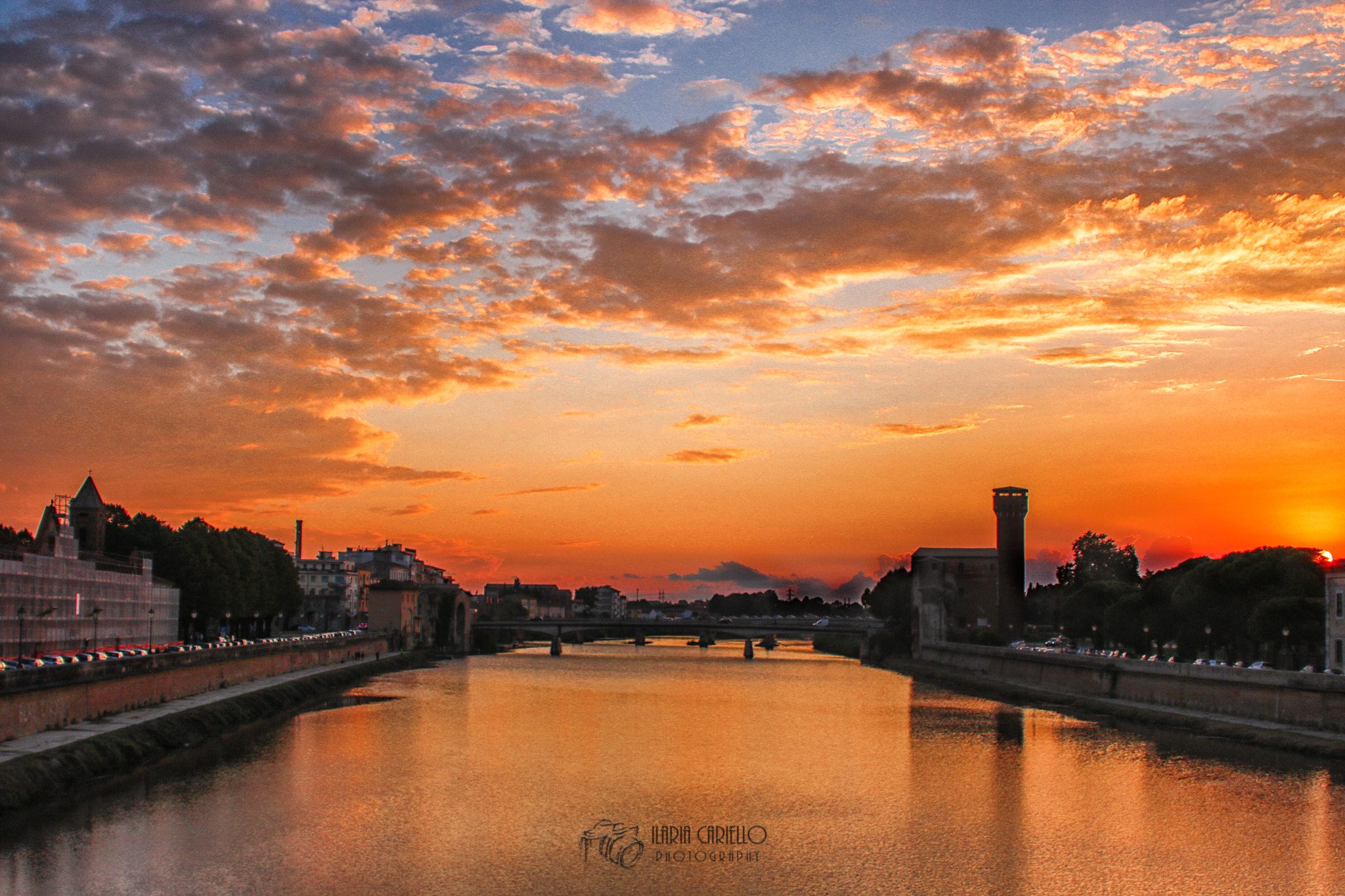 Canon EF 28-200mm F3.5-5.6 USM sample photo. Twilight in pisa. photography