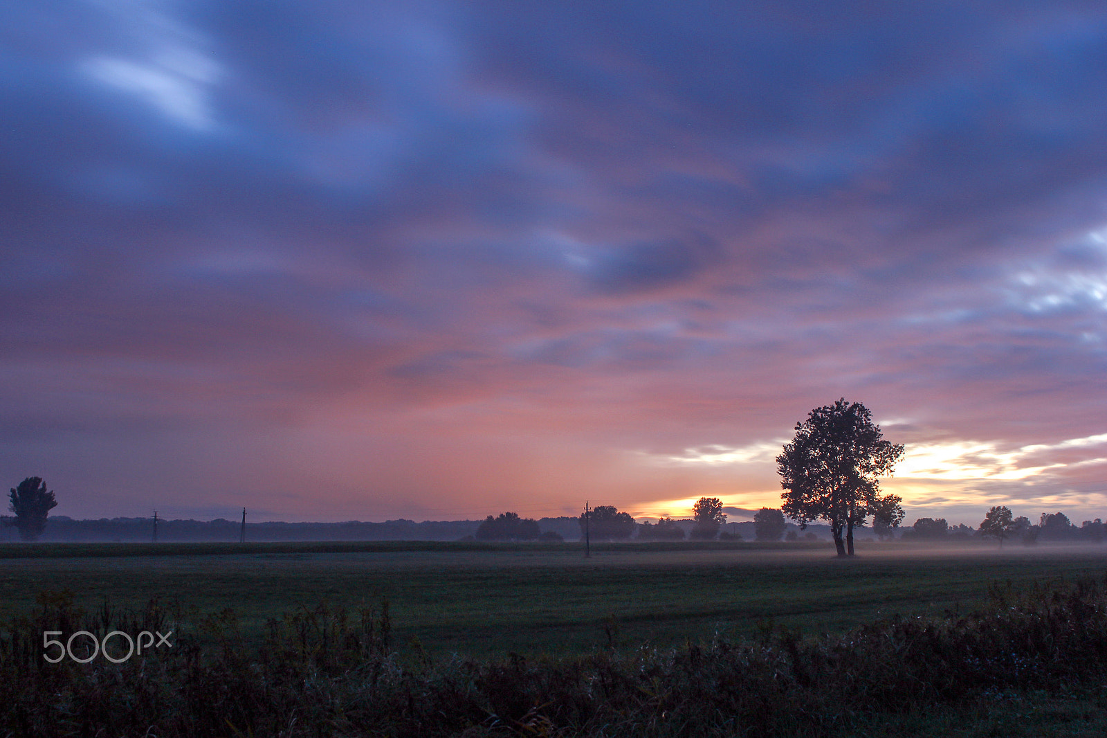 Canon EOS 600D (Rebel EOS T3i / EOS Kiss X5) + Sigma 24-70mm F2.8 EX DG Macro sample photo. Rural sunset photography