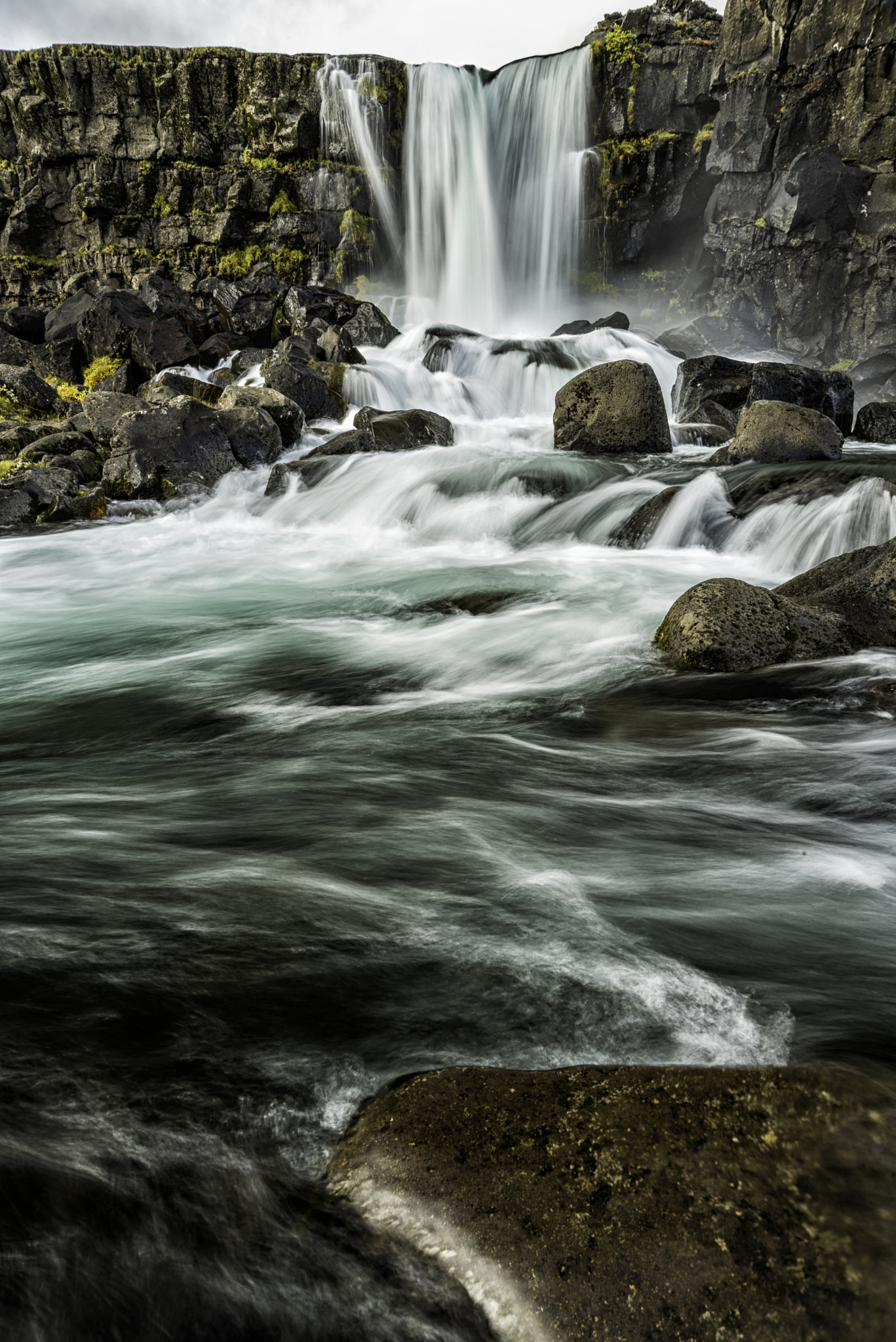 Nikon AF Nikkor 24-85mm F2.8-4D IF sample photo. Öxarárfoss photography