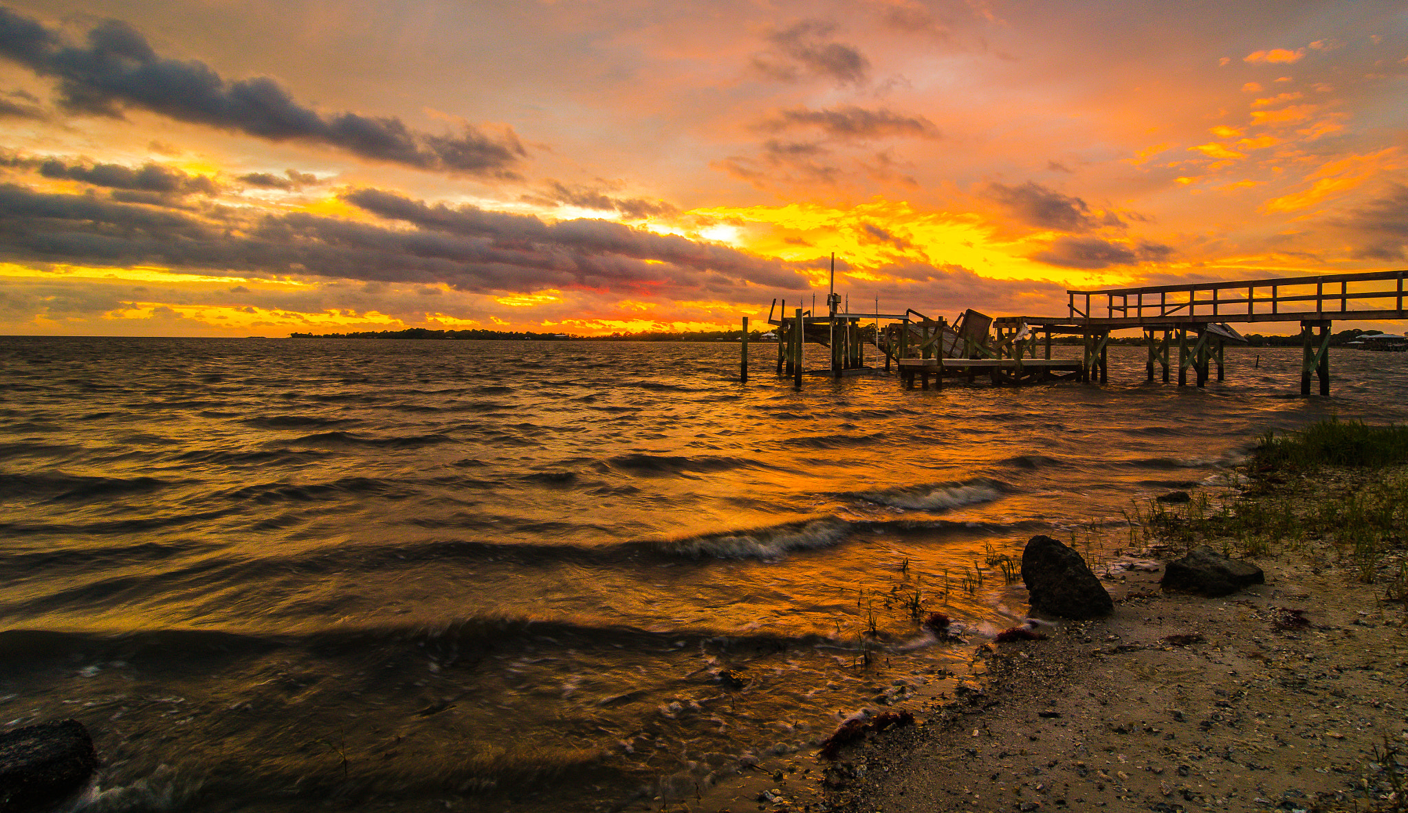 Tokina AT-X Pro 12-24mm F4 (IF) DX sample photo. Sunset at cedar key photography