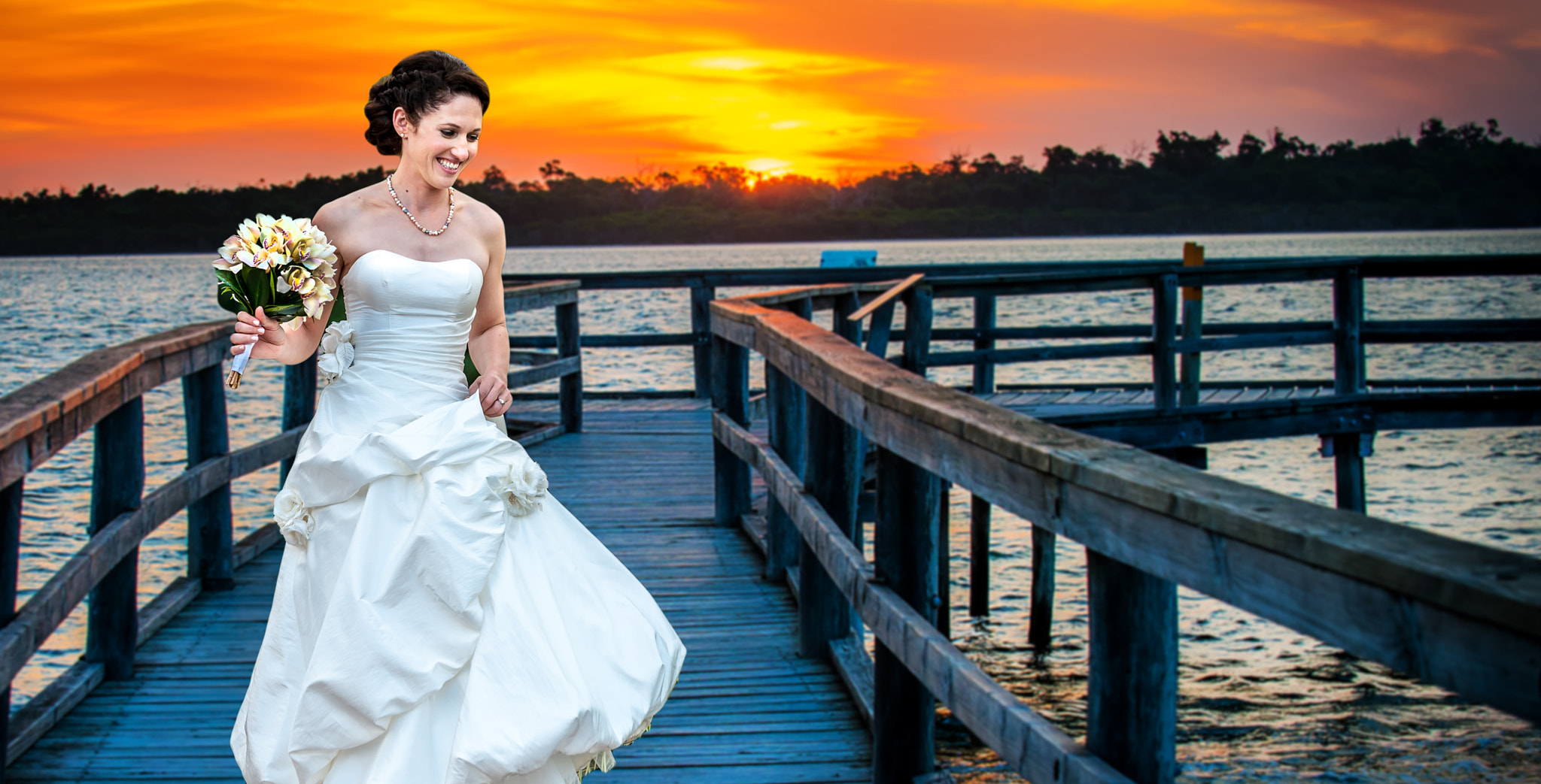 Nikon D4 sample photo. " sunset bride " photography