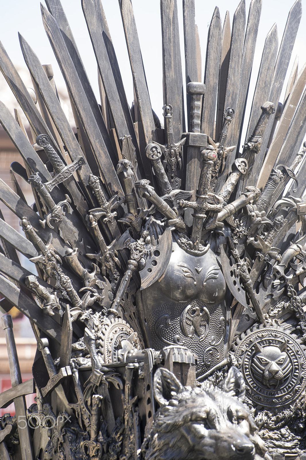 Tamron 18-270mm F3.5-6.3 Di II PZD sample photo. Fantasy, royal throne made of iron swords, seat of the king, sym photography