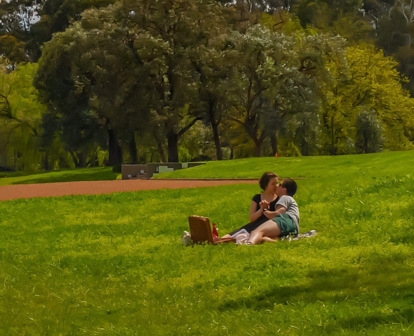 Panasonic DMC-GM1S sample photo. Young love - location: lake burley griffin, act, australia photography