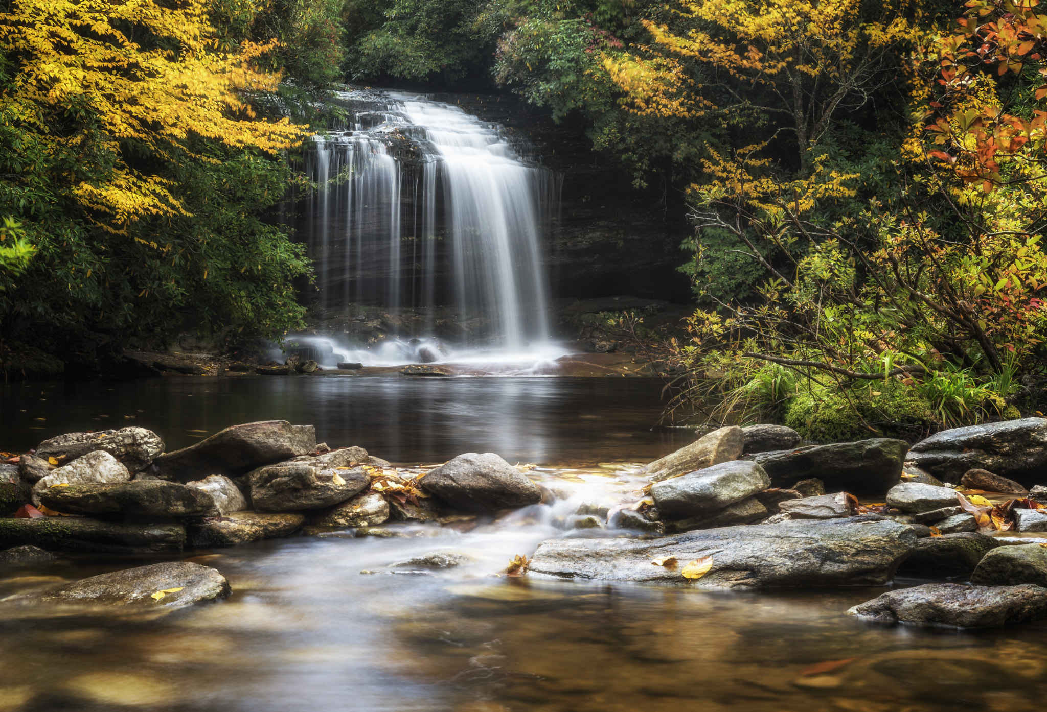 Nikon AF Nikkor 24-85mm F2.8-4D IF sample photo. Schoolhouse falls photography