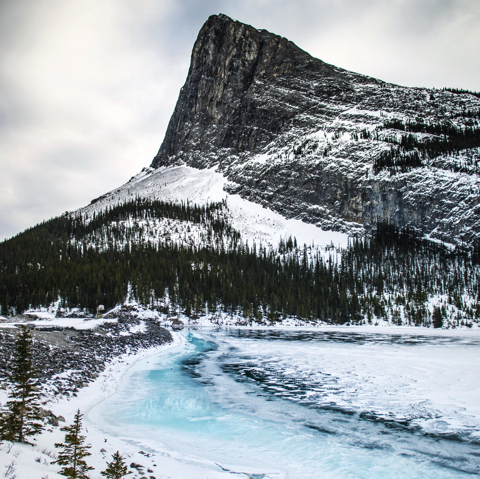 Nikon D4 + Nikon AF-S Nikkor 20mm F1.8G ED sample photo. Ha ling peak. canmore. alberta. photography