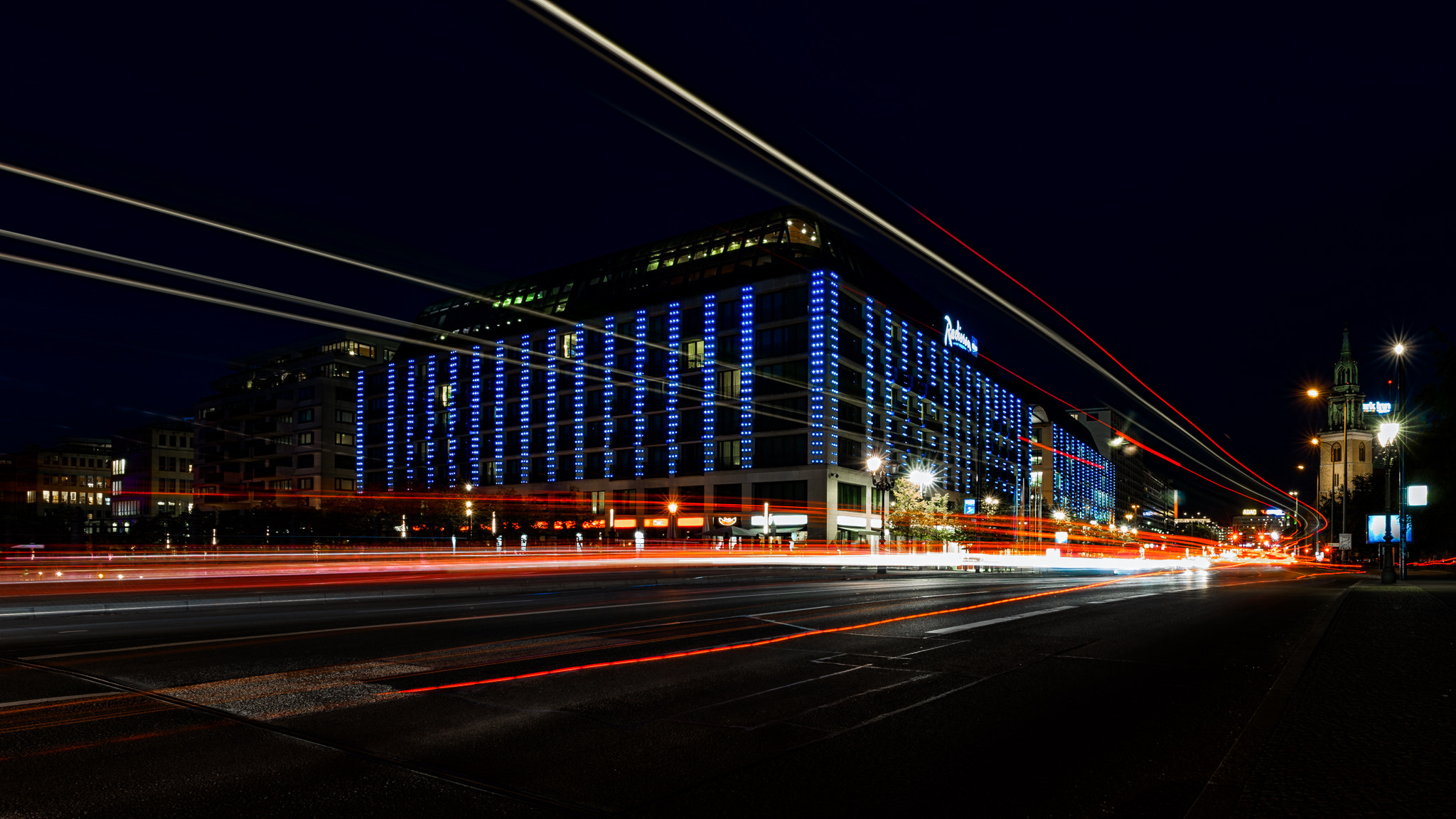 Sony a7 II + ZEISS Batis 18mm F2.8 sample photo. Berlin at night photography