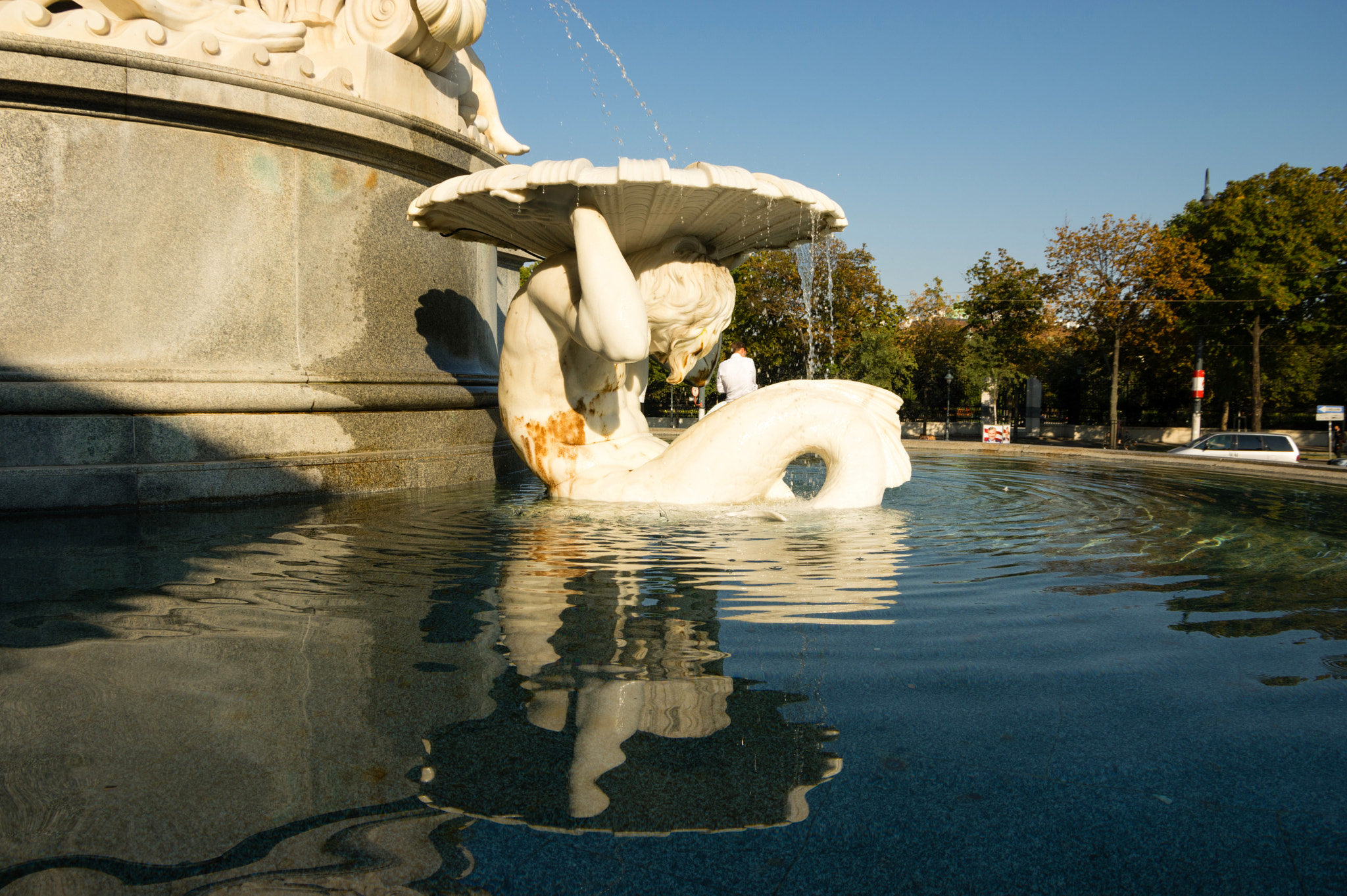Pentax smc DA 16-45mm F4 ED AL sample photo. Ringstrasse fountain photography
