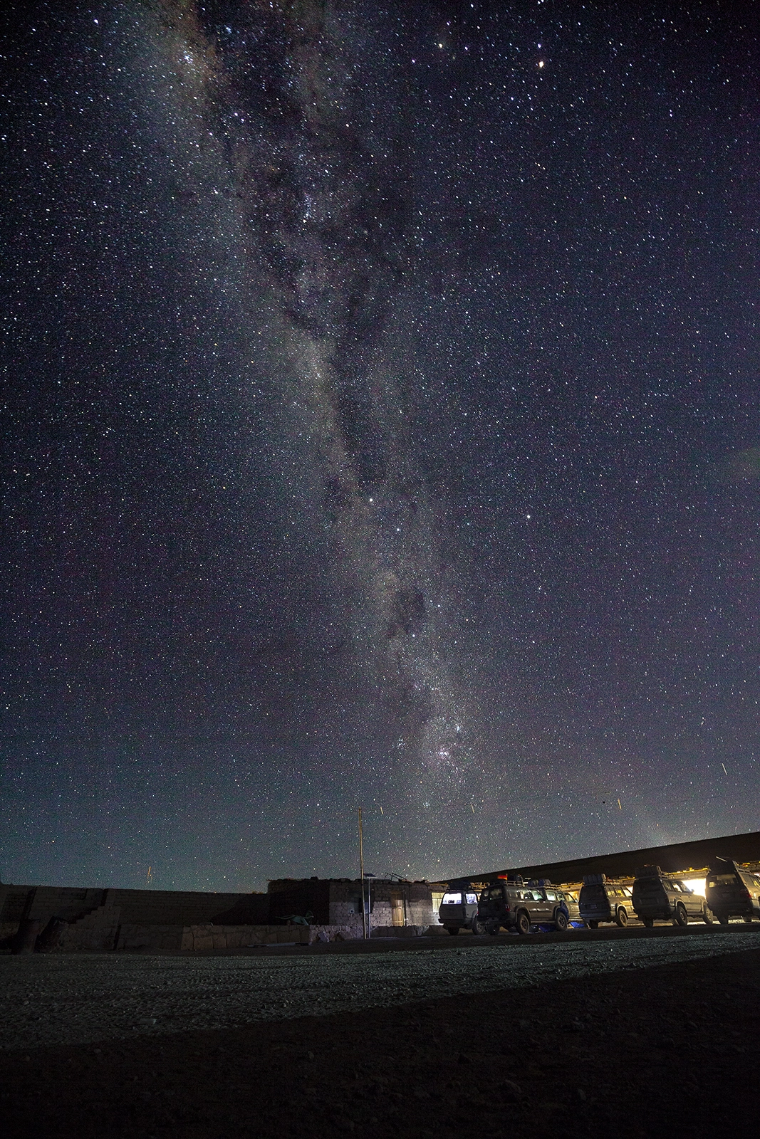 Canon EOS 5D Mark II + Canon EF 16-35mm F4L IS USM sample photo. Milkyway seen from andes bolivia 4800m photography