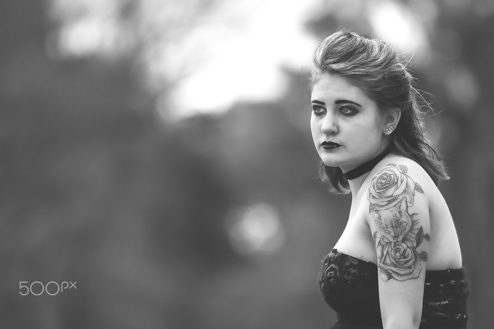 Sigma 70-200mm F2.8 EX DG OS HSM sample photo. Goth chic photography