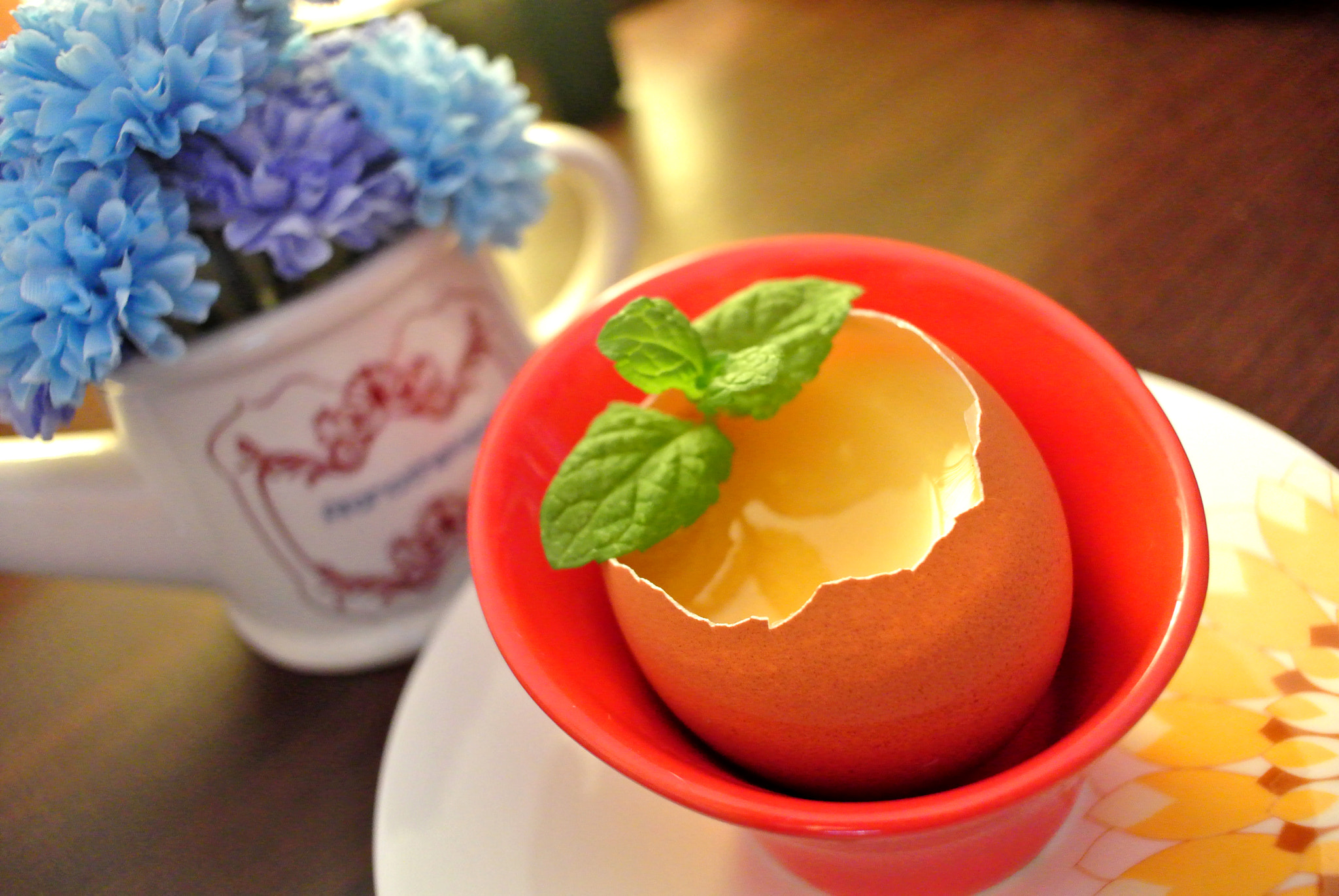 Nikon 1 J1 sample photo. Egg pudding photography