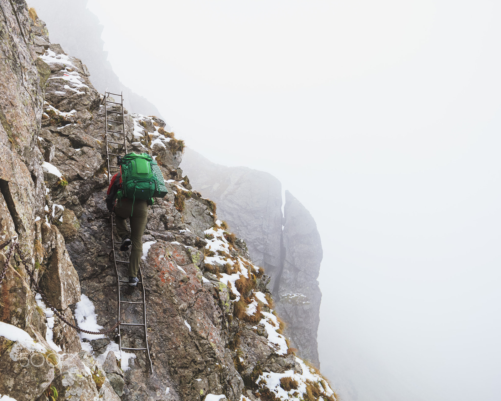 Canon TS-E 24.0mm f/3.5 L II sample photo. Trekking in misty tatras photography