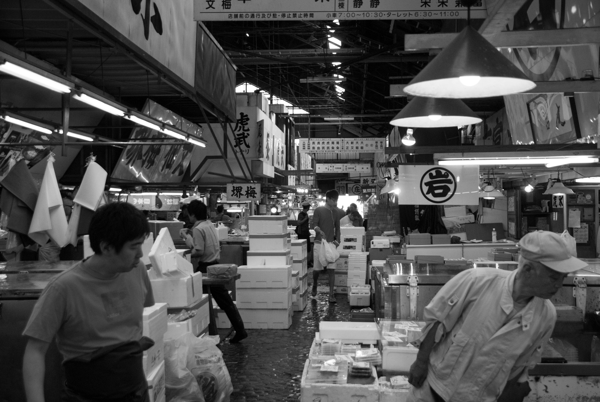 Nikon D60 + Tamron 18-270mm F3.5-6.3 Di II VC PZD sample photo. Tokyo fish market photography