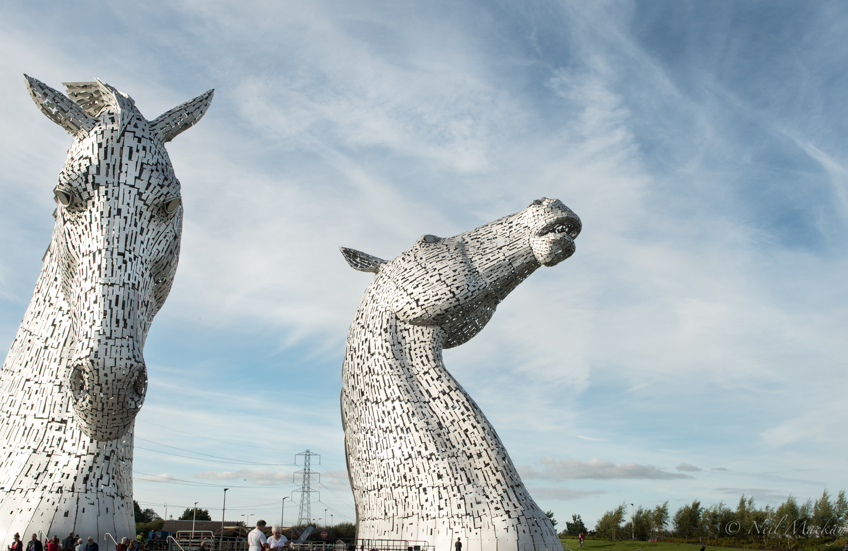 Nikon D500 + Nikon AF-S Nikkor 28mm F1.8G sample photo. Another view of these awesome structures called the kelpies! photography