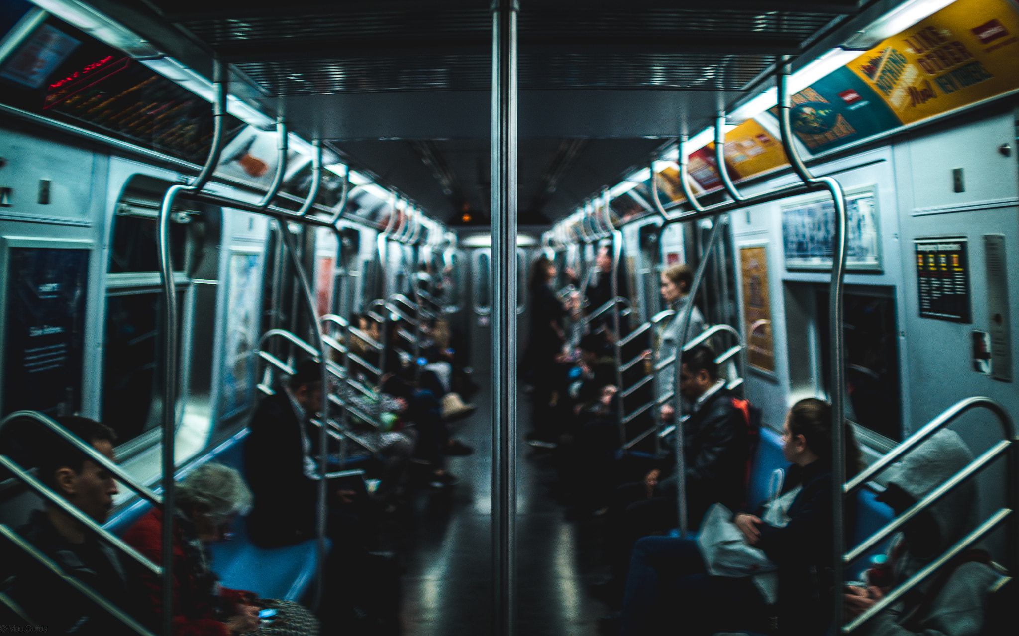 Panasonic Lumix DMC-GH4 + .7x Metabones 30/1.4 sample photo. Anamorphic subway photography