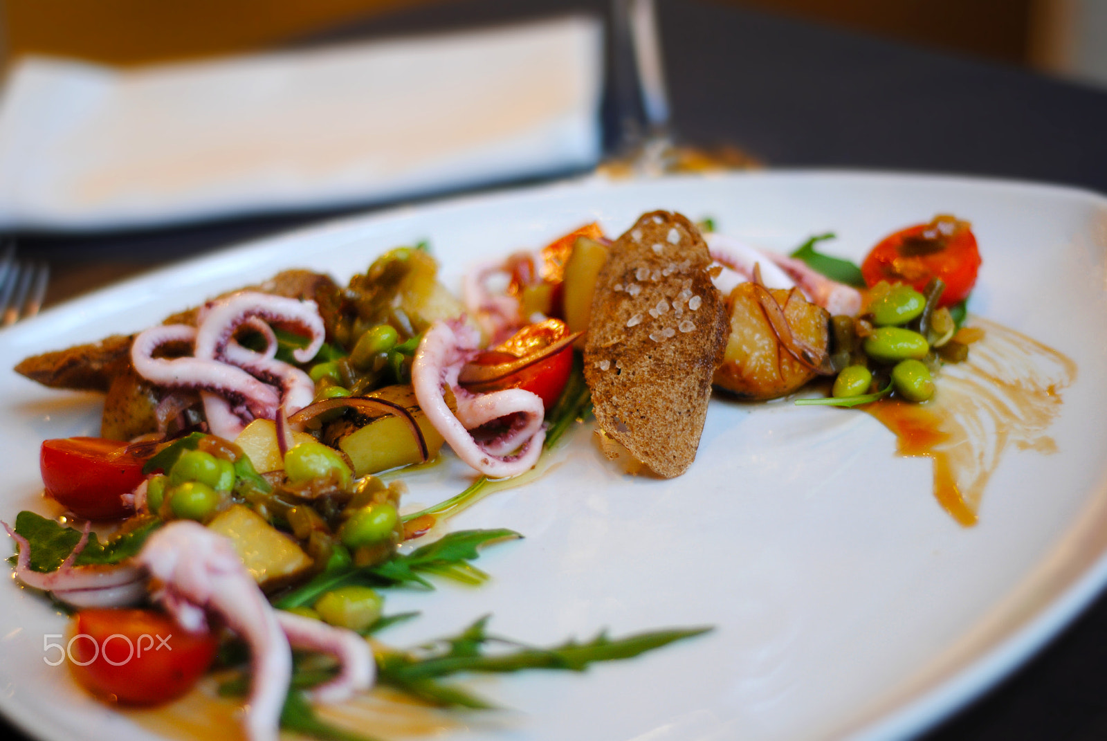 Nikon D3000 + Nikon AF Nikkor 50mm F1.8D sample photo. Delicious octopus photography