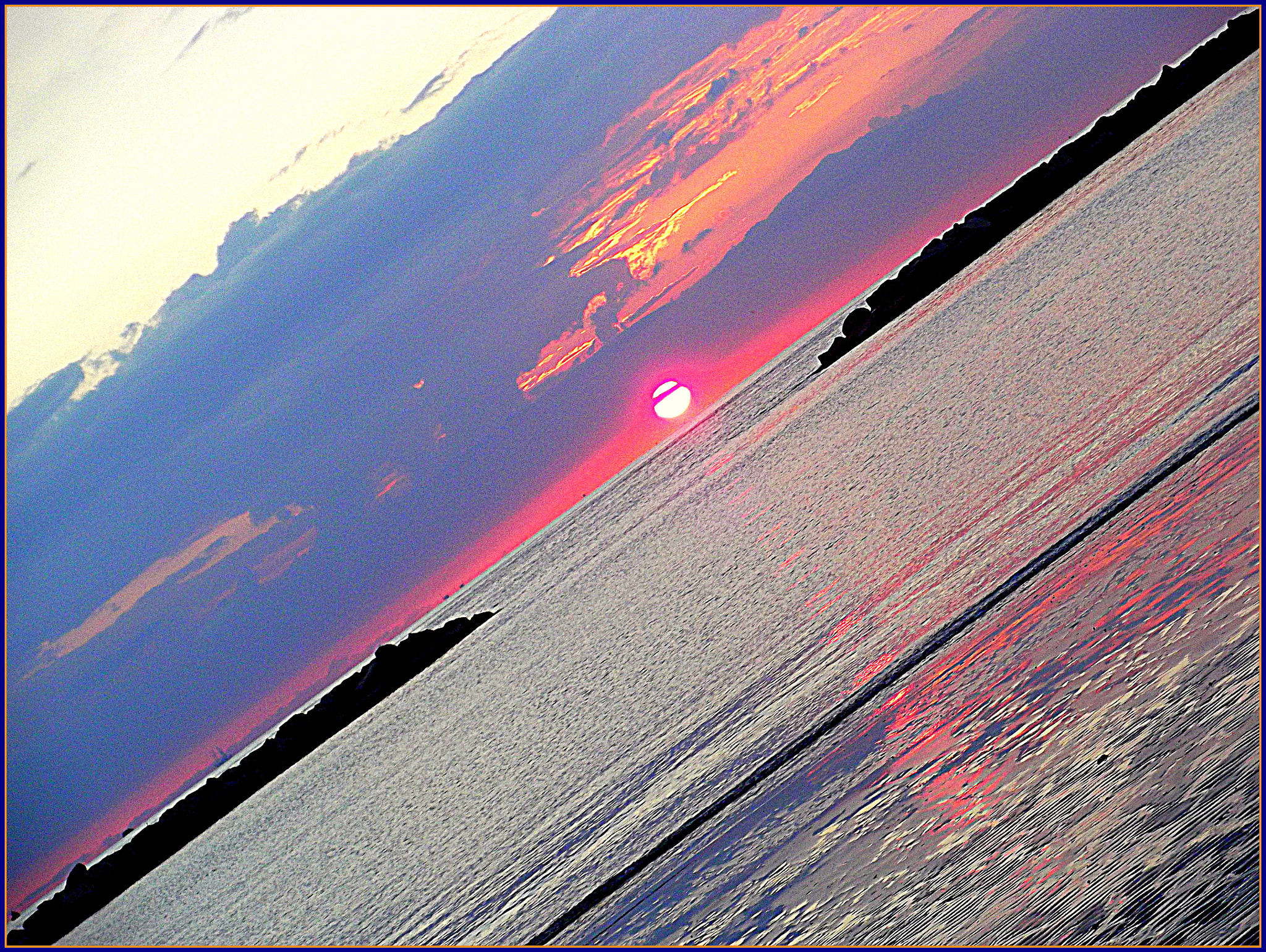 Fujifilm FinePix JX250 sample photo. Meravigliosa alba in diagonale sul mare di cesenatico, photography