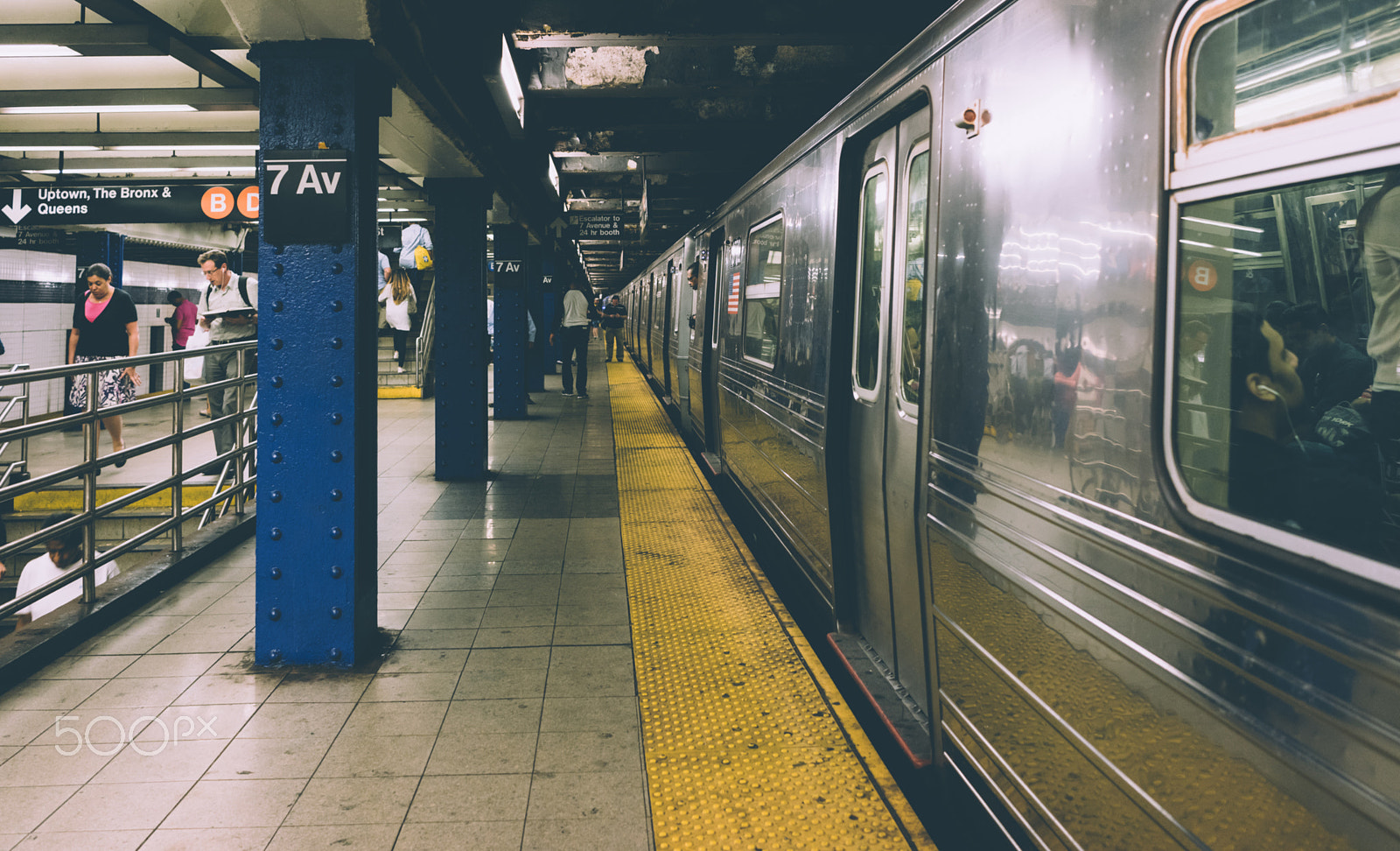Sony a7R sample photo. Nyc subway is it's own underground city photography