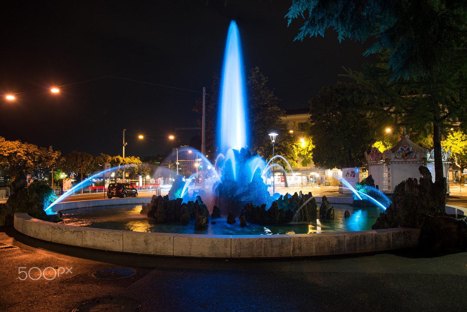 Nikon D800E + Nikon AF Nikkor 24-85mm F2.8-4D IF sample photo. Lugano di notte photography