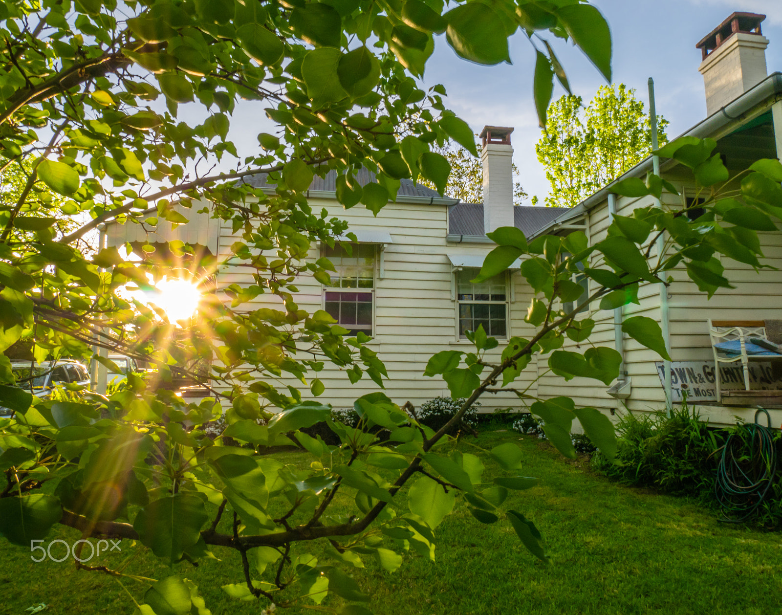 Panasonic DMC-GM1S + Panasonic Lumix G Vario HD 12-32mm F3.5-5.6 Mega OIS sample photo. Sunset cottage photography