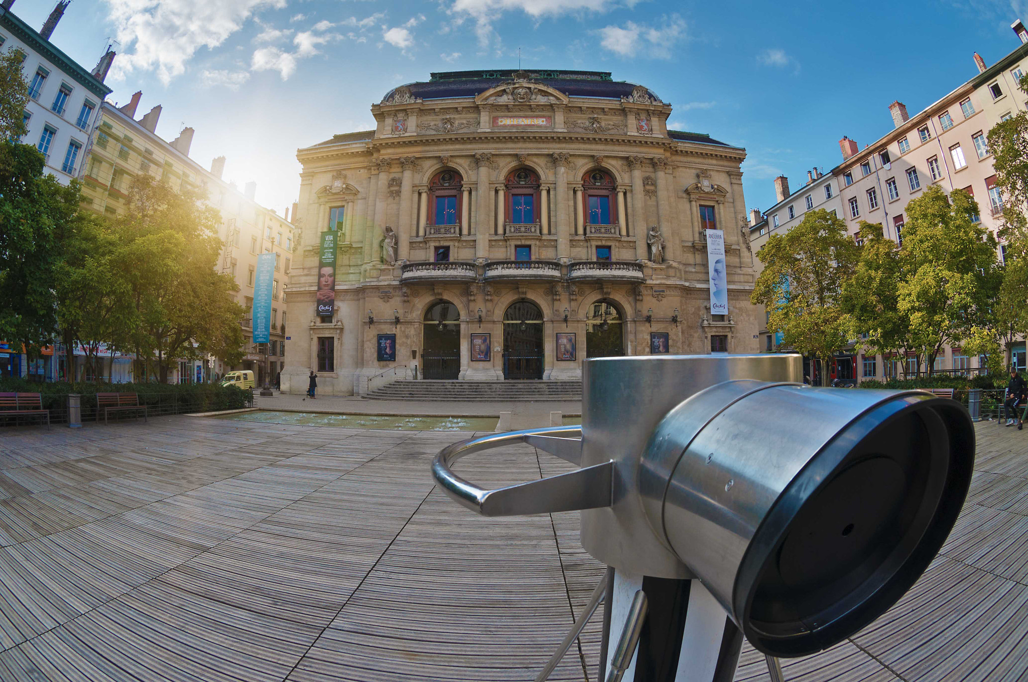 Nikon AF DX Fisheye-Nikkor 10.5mm F2.8G ED sample photo. Place des celestin photography