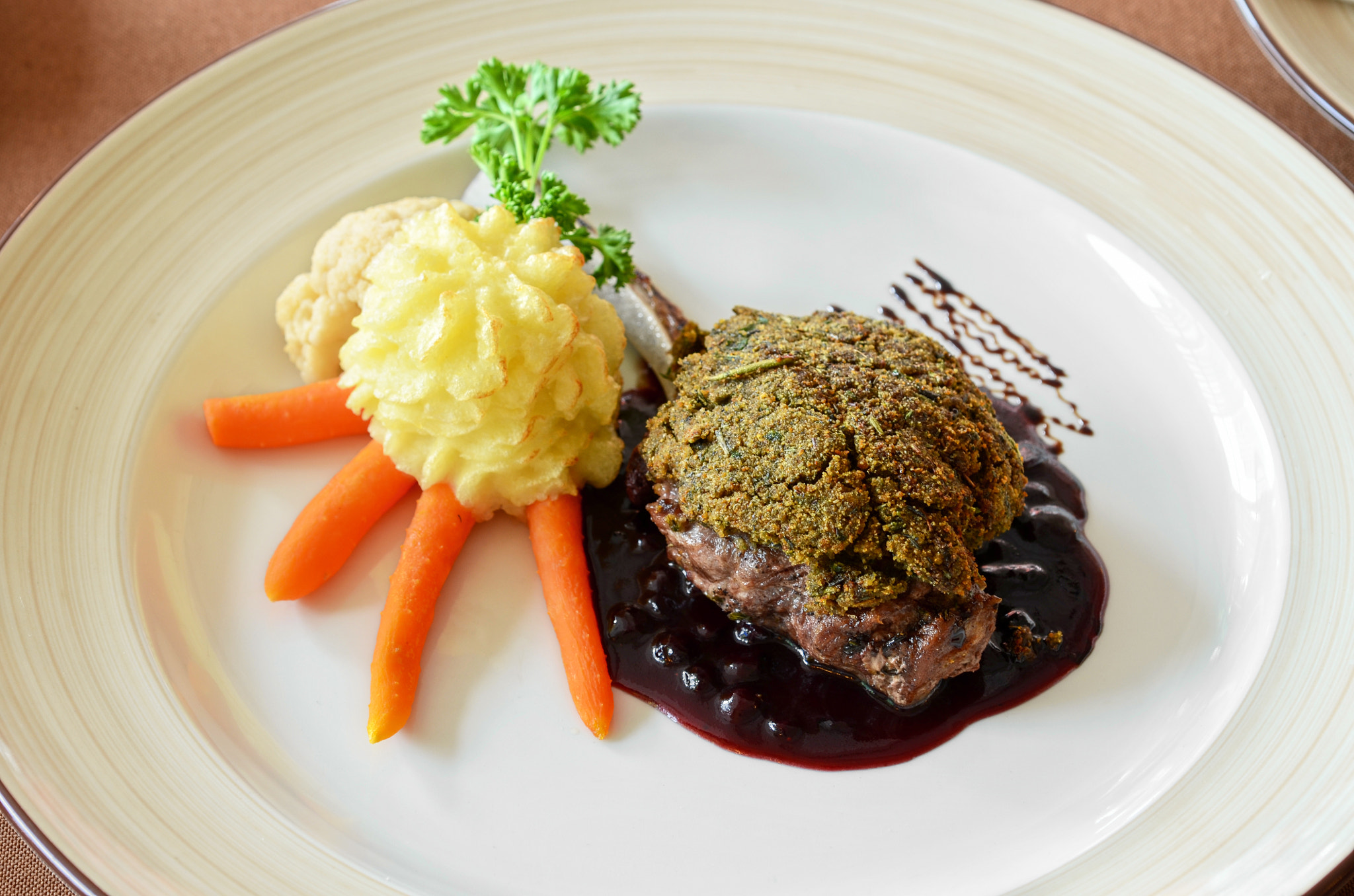 Nikon D7000 + Nikon AF Micro-Nikkor 60mm F2.8D sample photo. Venison with whortleberry sause photography