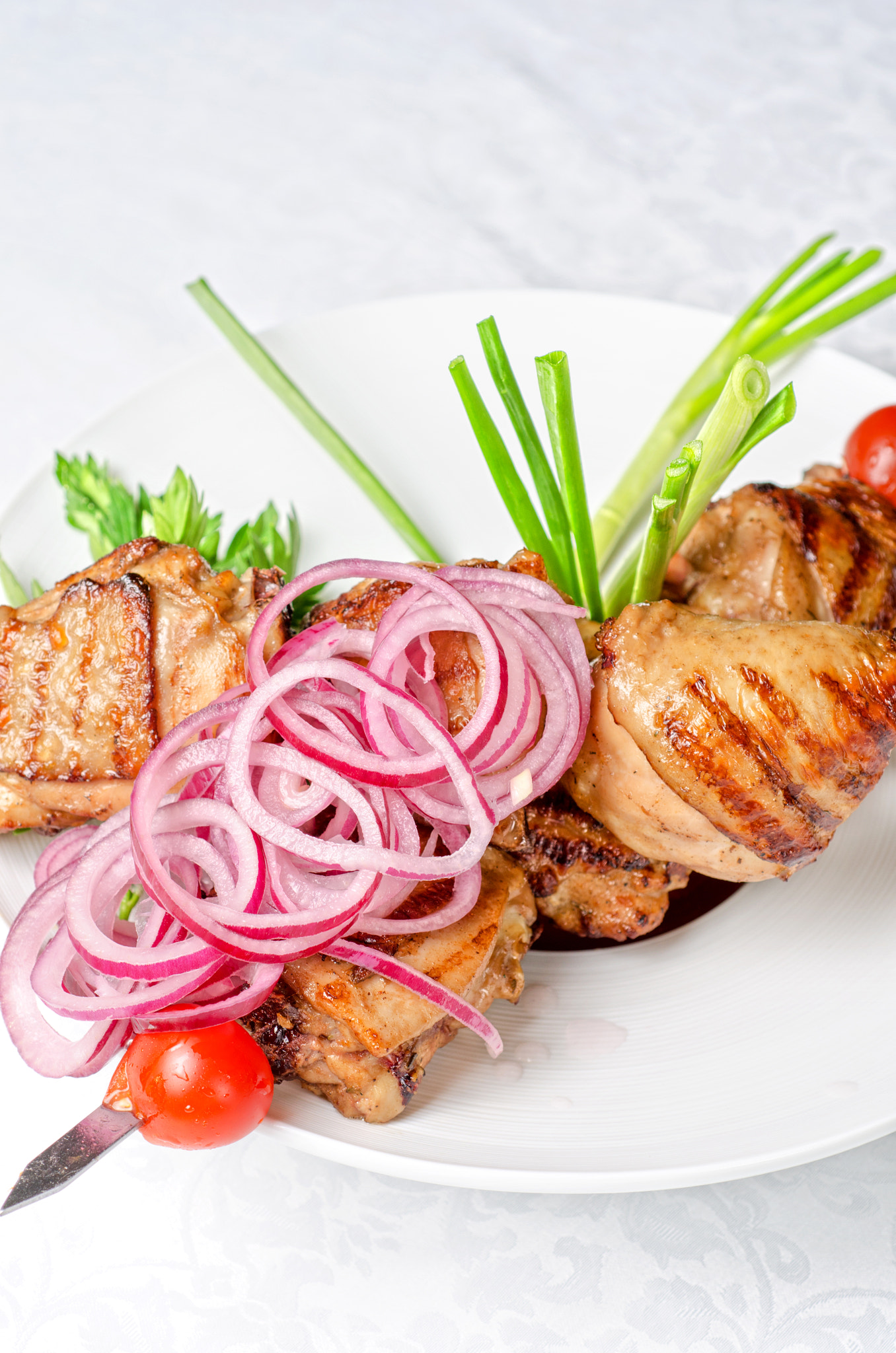 Nikon D7000 + Nikon AF Micro-Nikkor 60mm F2.8D sample photo. Grilled kebab meat photography
