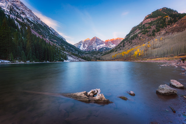 Sony a7R + Sony 70-400mm F4-5.6 G SSM sample photo. Serene - maroon bells photography