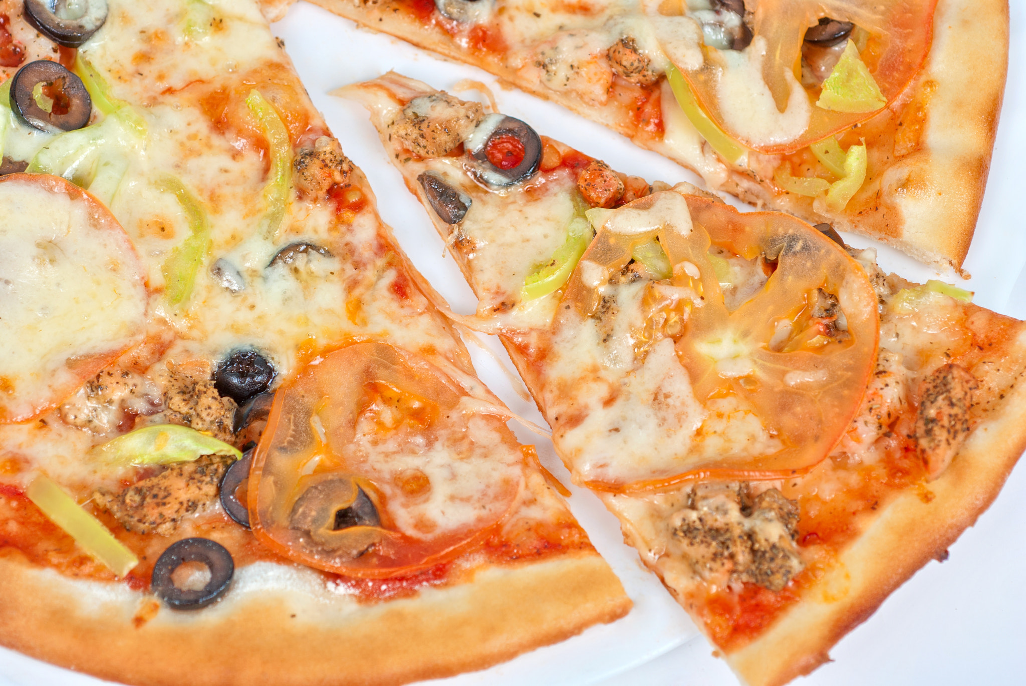Nikon D80 + Nikon AF Micro-Nikkor 60mm F2.8D sample photo. Seafood pizza photography