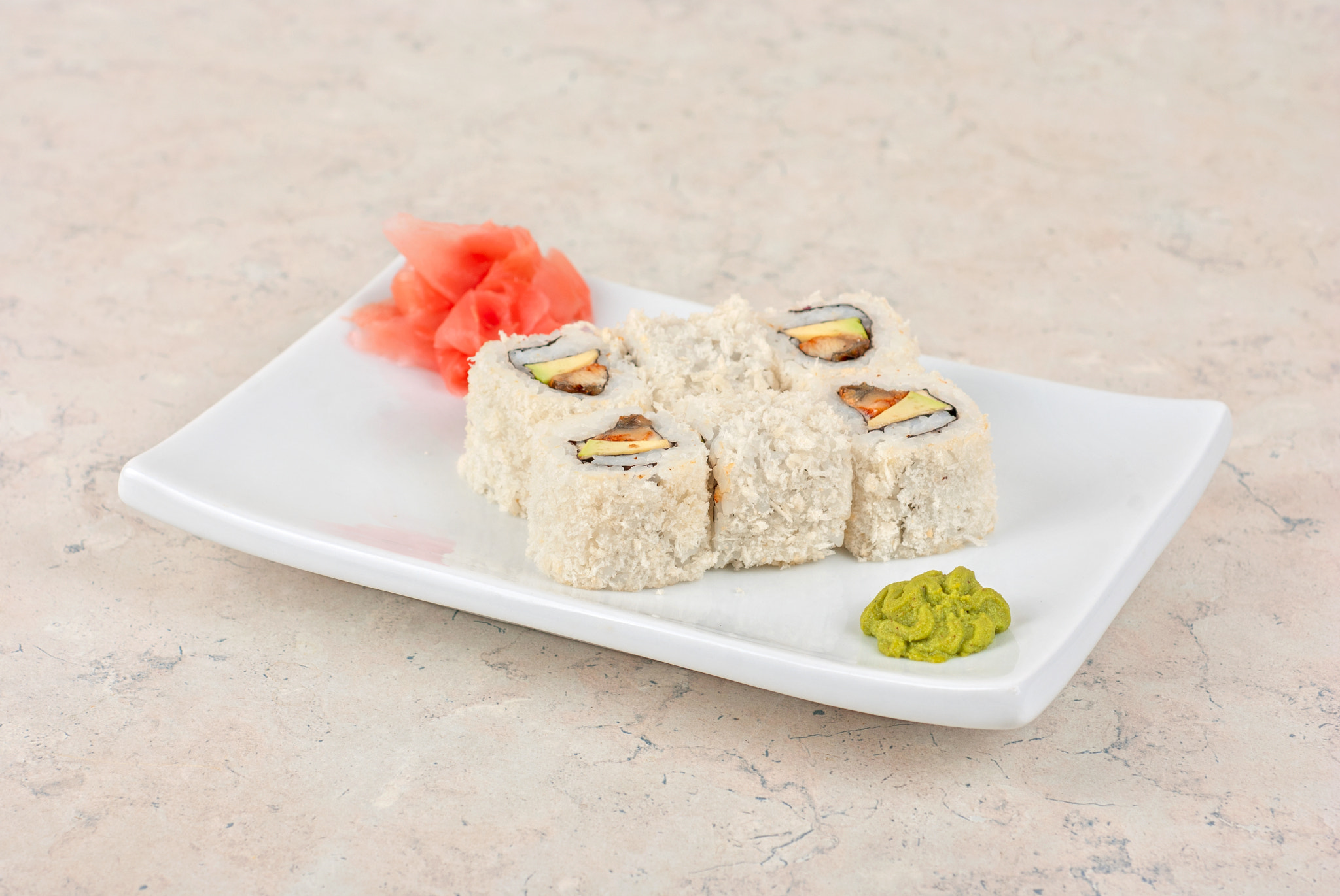 Nikon D80 + Nikon AF Micro-Nikkor 60mm F2.8D sample photo. Sushi rolls photography