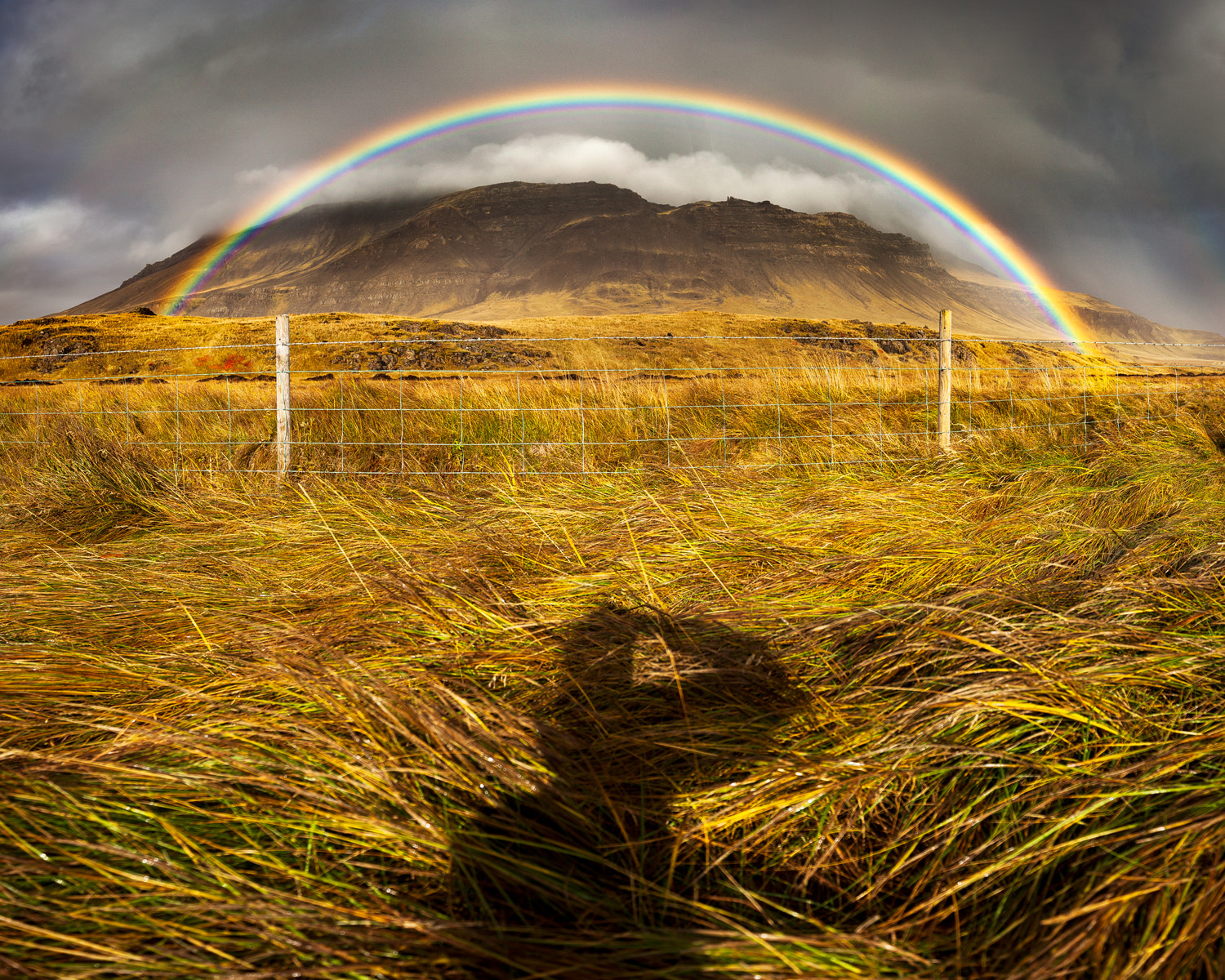 Canon EOS 5D Mark II + Canon EF 16-35mm F4L IS USM sample photo. Icelandic rainbow photography